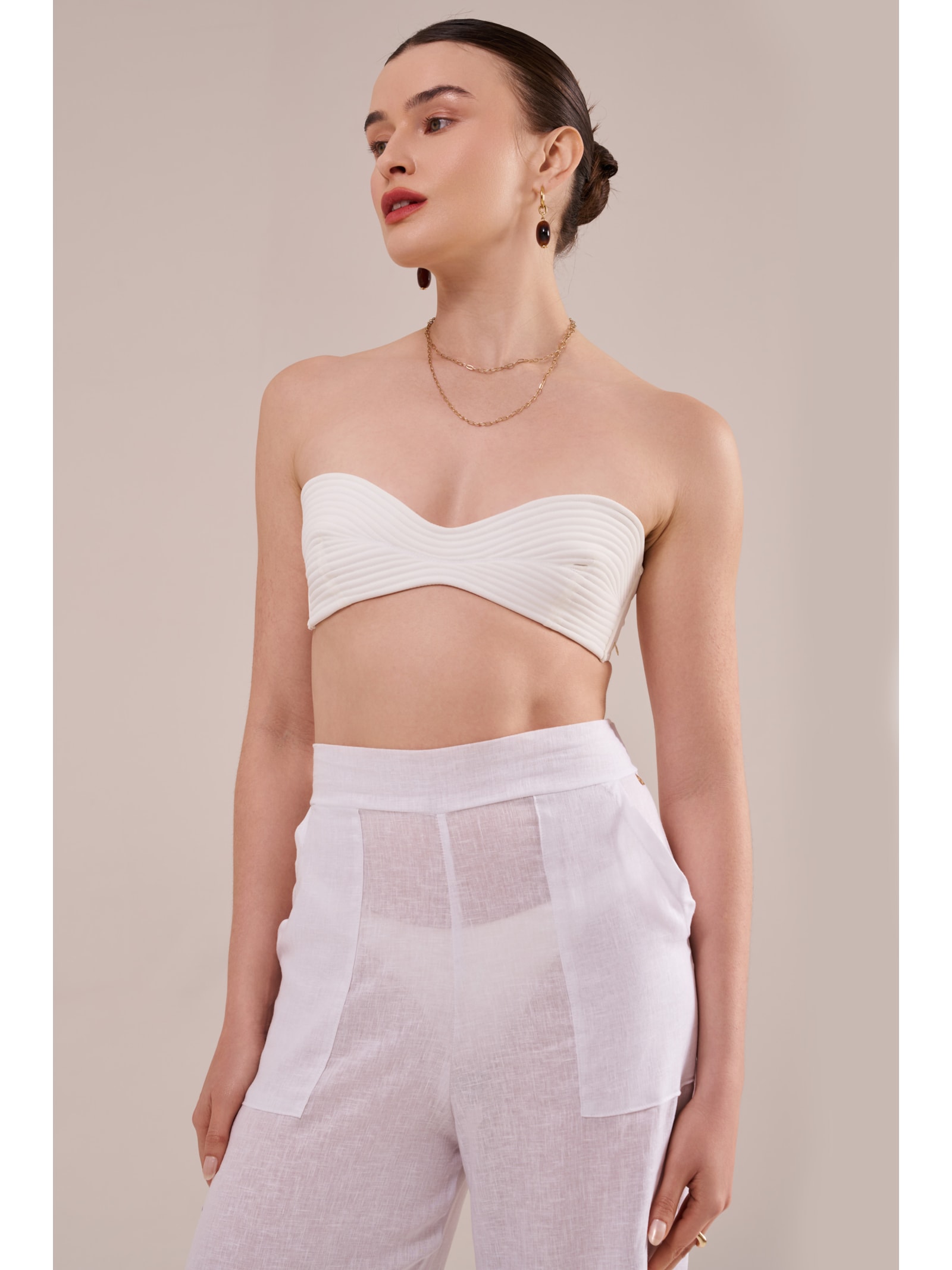 pantalona greta off white Suntime