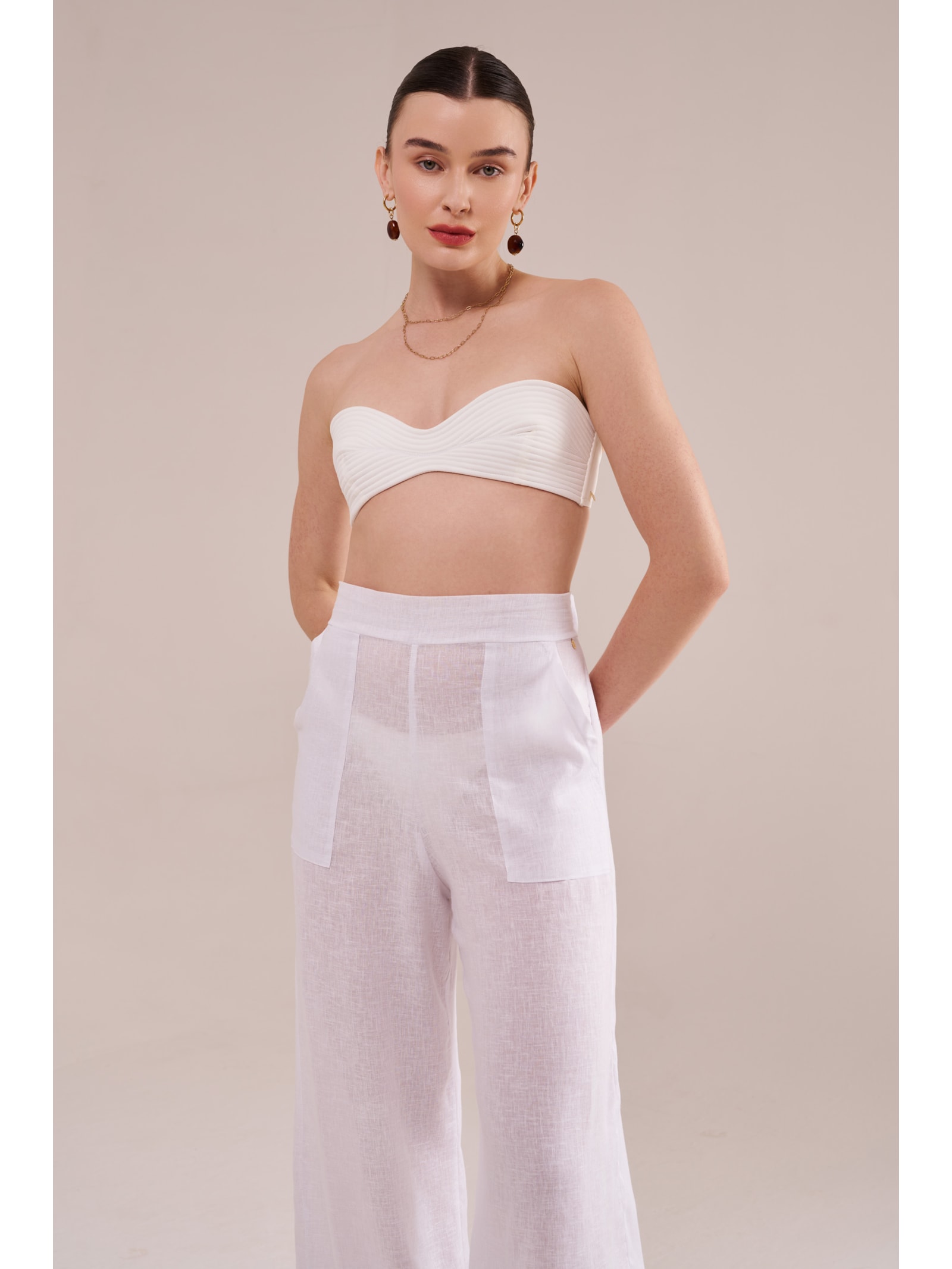 pantalona greta off white Suntime
