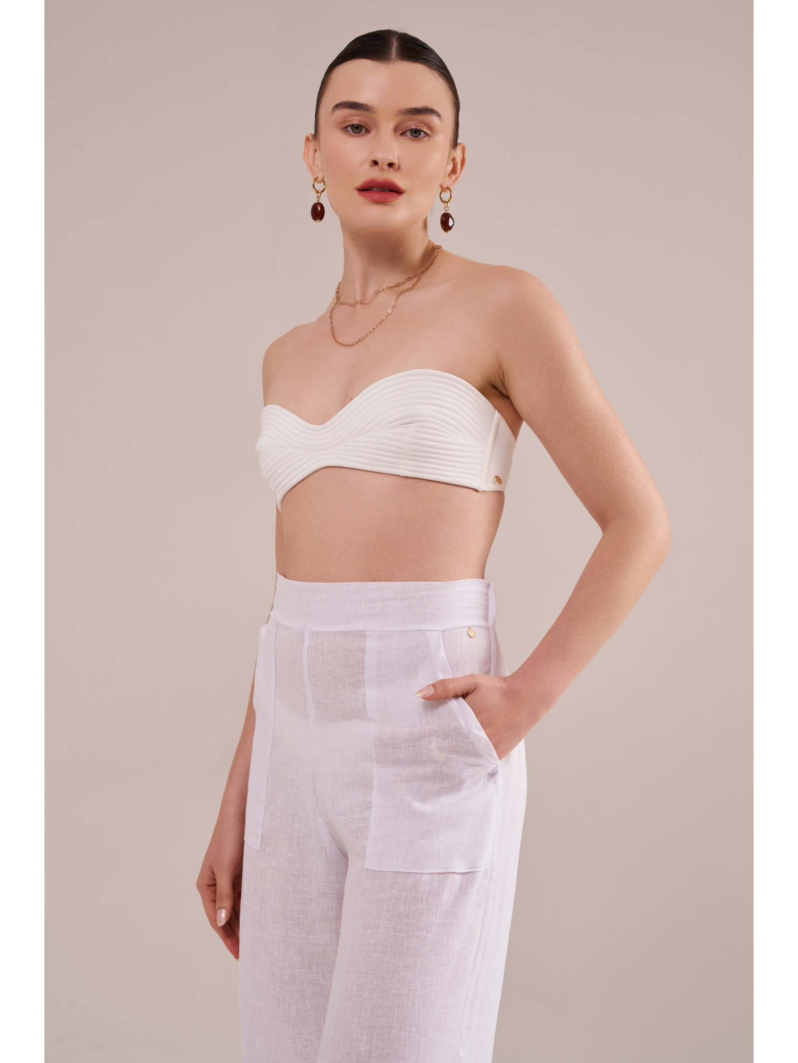 pantalona greta off white Suntime