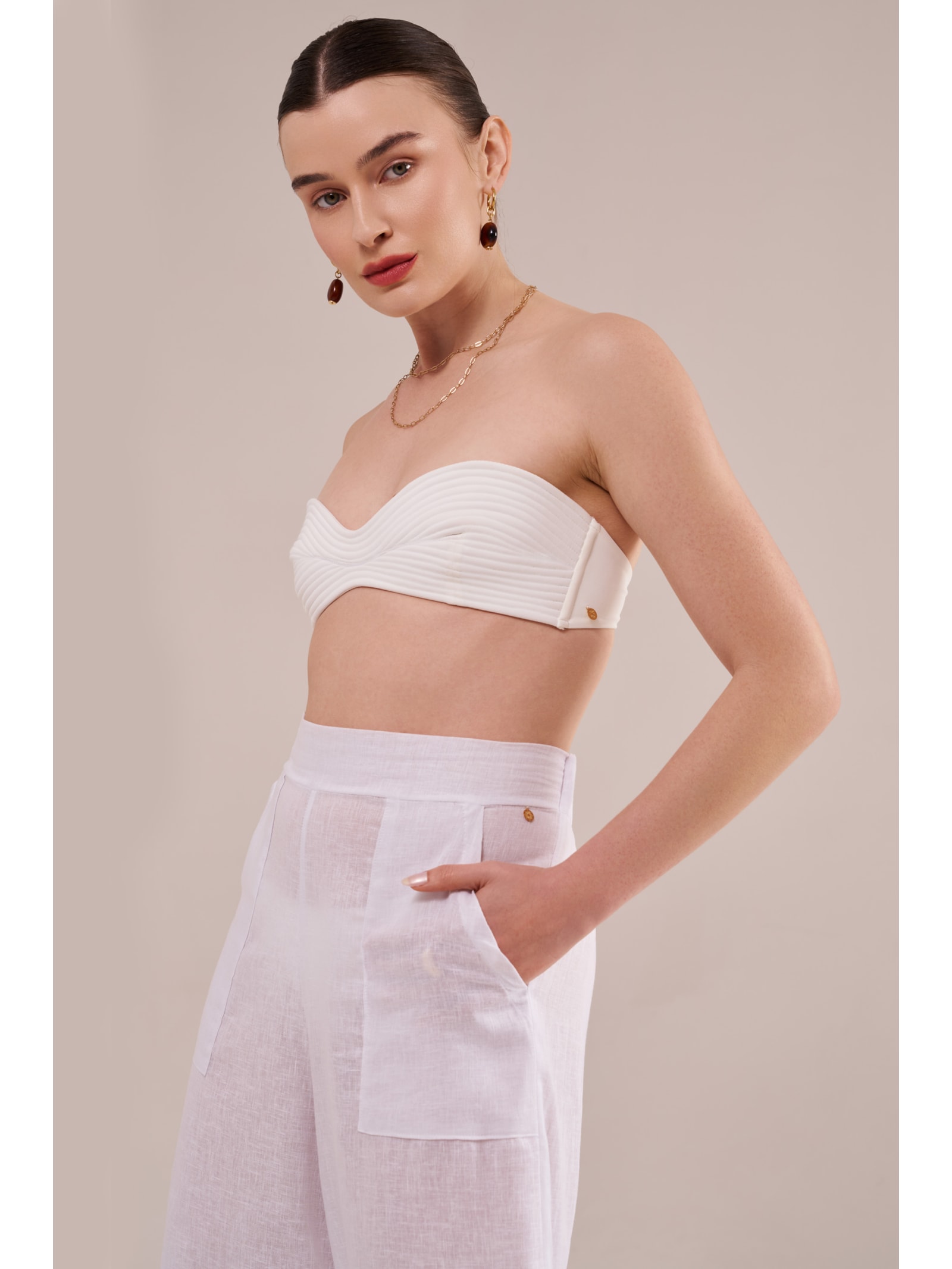 pantalona greta off white Suntime