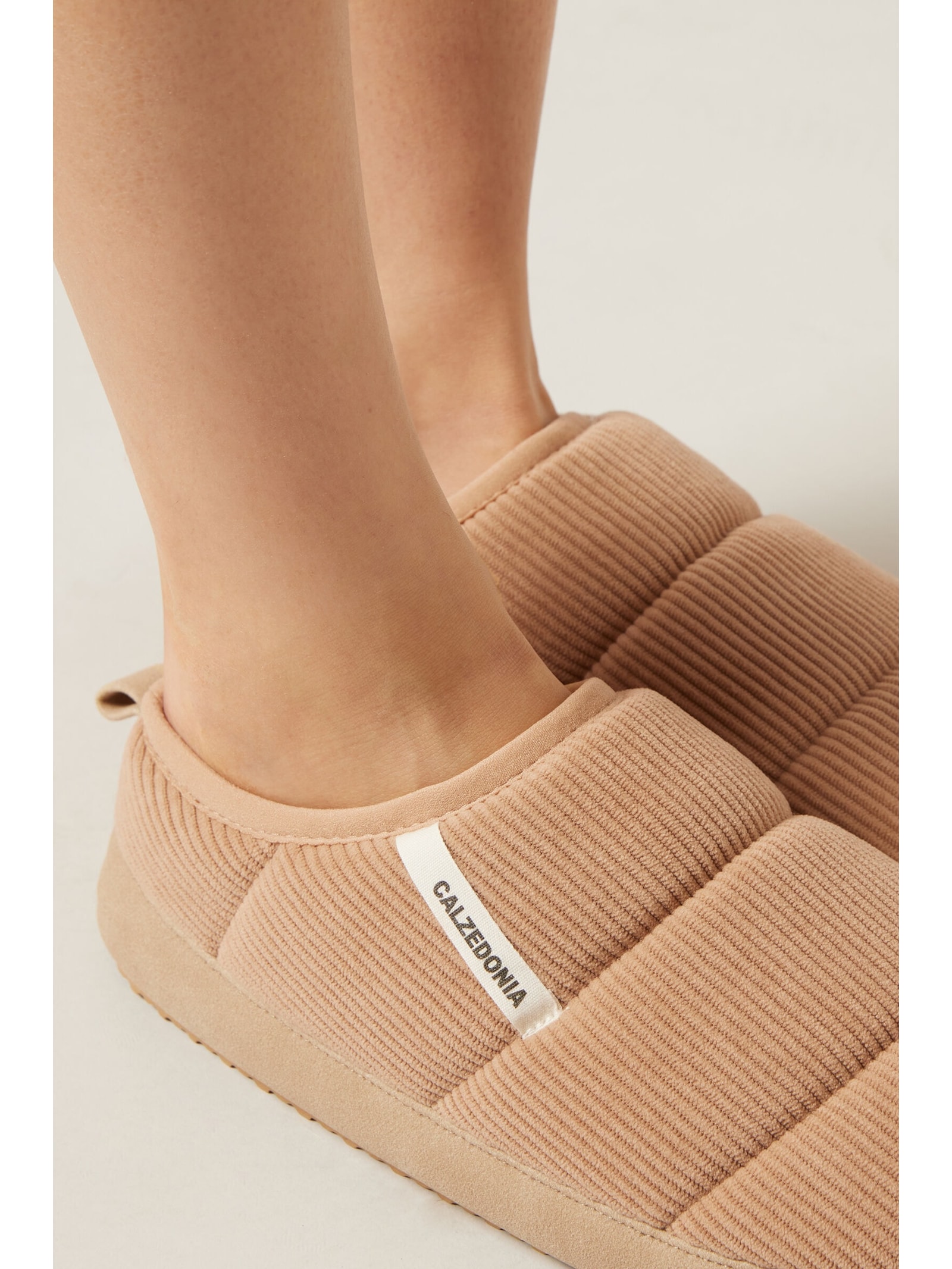 Pantufa Com Efeito Soft Bege Calzedonia