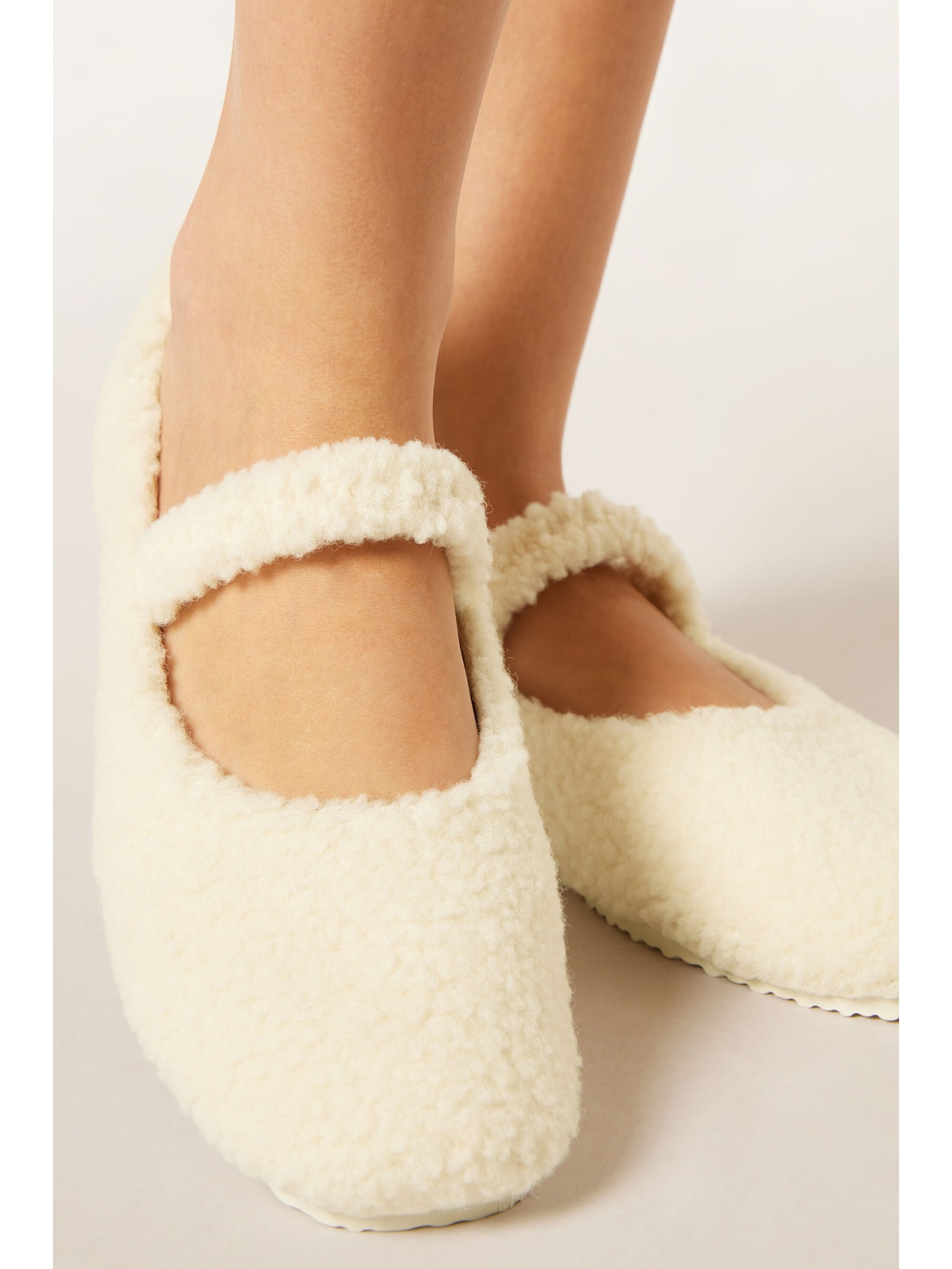 Pantufa Com Efeito Soft Off-White Calzedonia