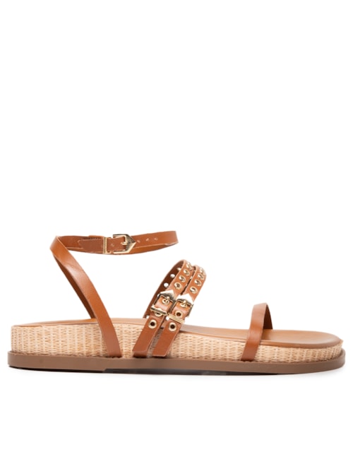 Papete Feminina Annete Sporty Couro – Marrom