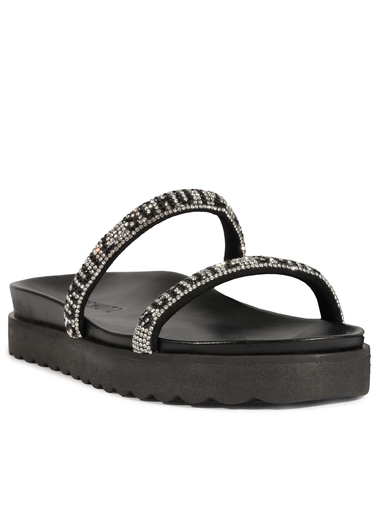 Papete Feminina Bless Brilho Preto Schutz