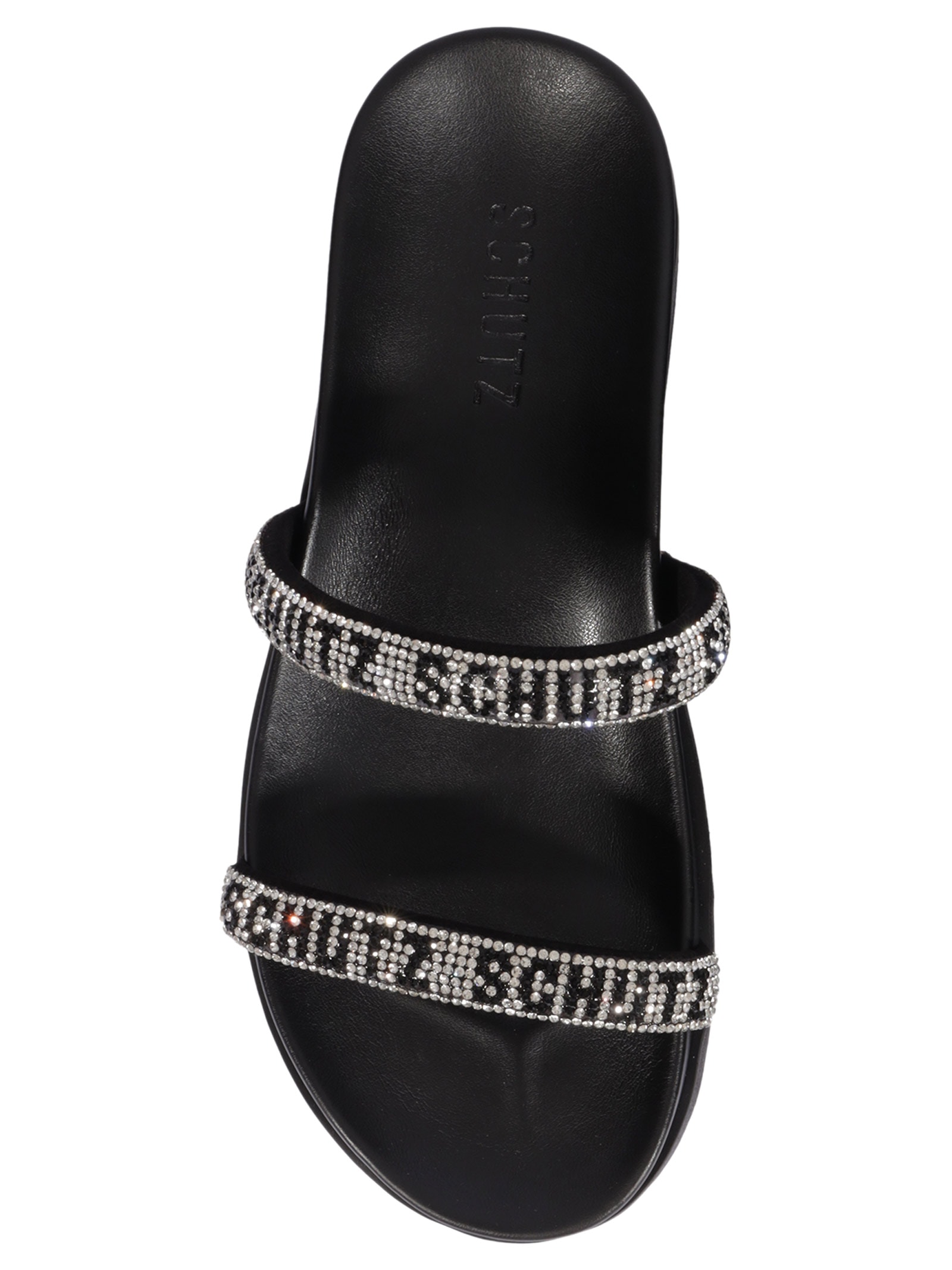 Papete Feminina Bless Brilho Preto Schutz