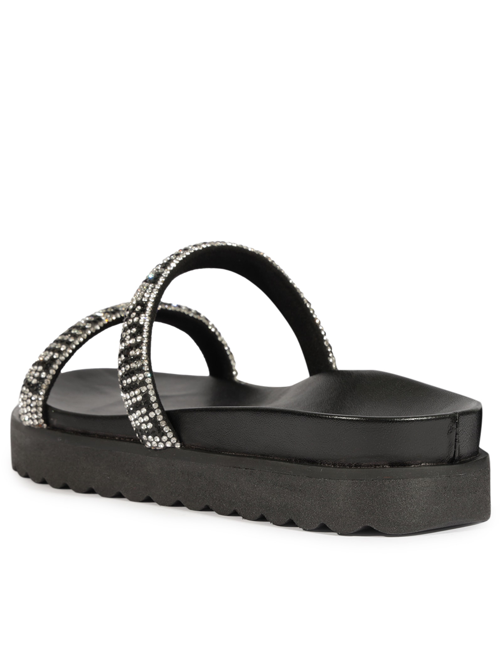 Papete Feminina Bless Brilho Preto Schutz
