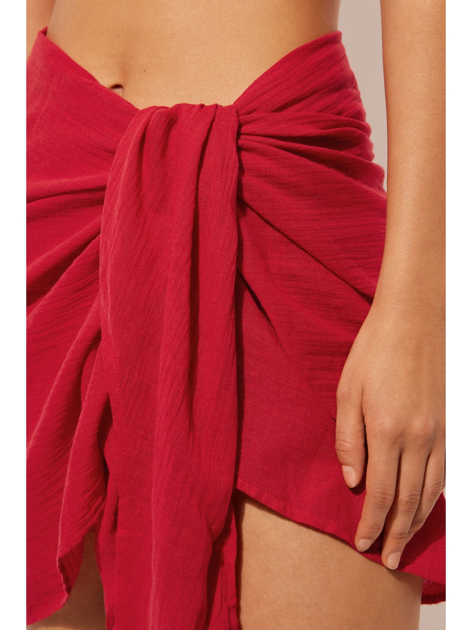 Pareô Curto Vermelho Calzedonia