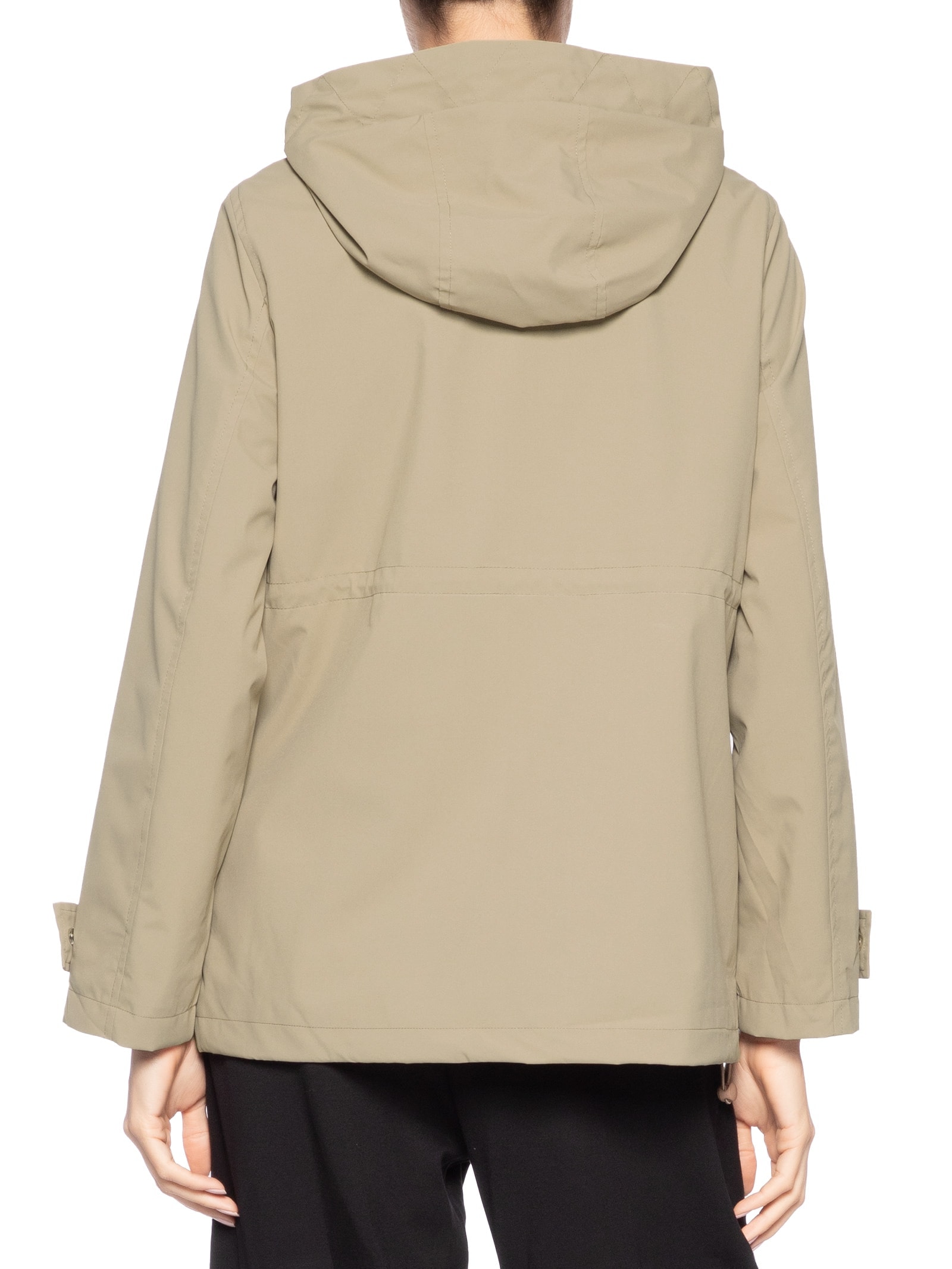 Parka Feminina com Gorro Bege Basiq