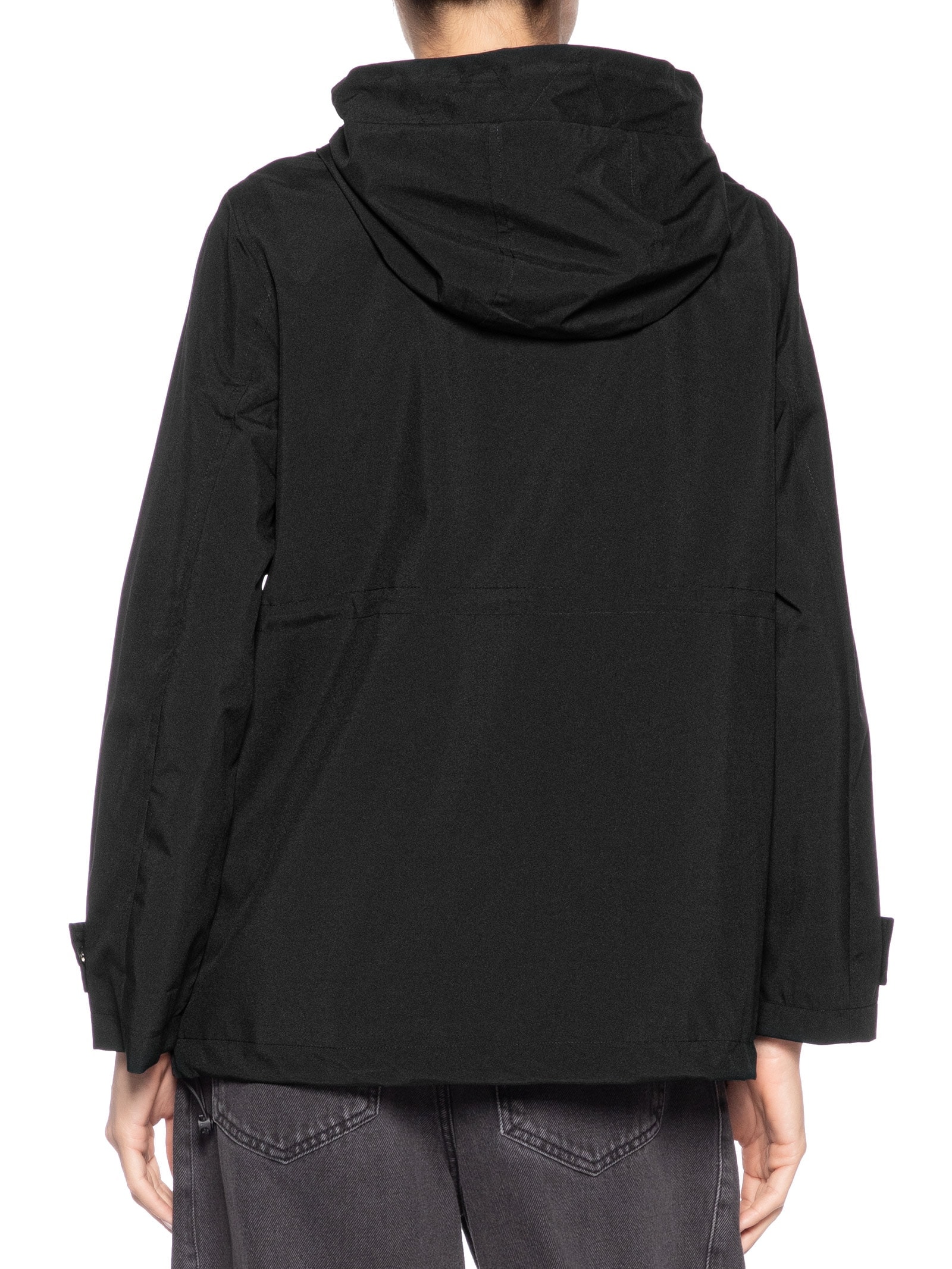 Parka Feminina com Gorro Preto Basiq