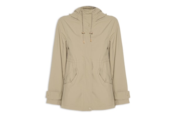 Parka Feminina com Gorro – Bege