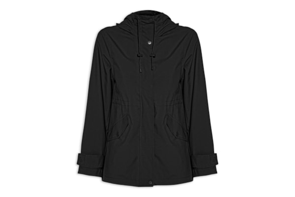 Parka Feminina com Gorro – Preto