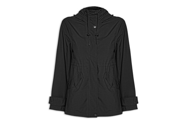 Parka Feminina com Gorro – Preto