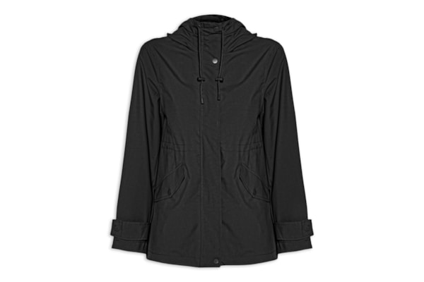 Parka Feminina com Gorro – Preto