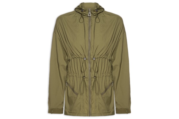 Parka Feminina De Nylon Leve Alongada - Verde