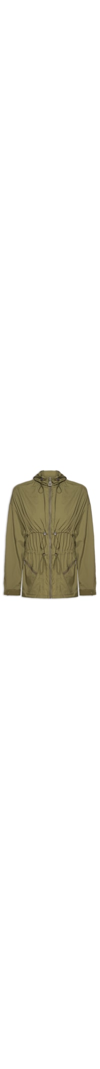 Parka Feminina De Nylon Leve Alongada - Verde
