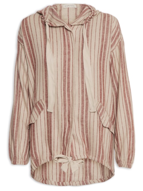 Parka Feminina Listras Paris – Vermelho