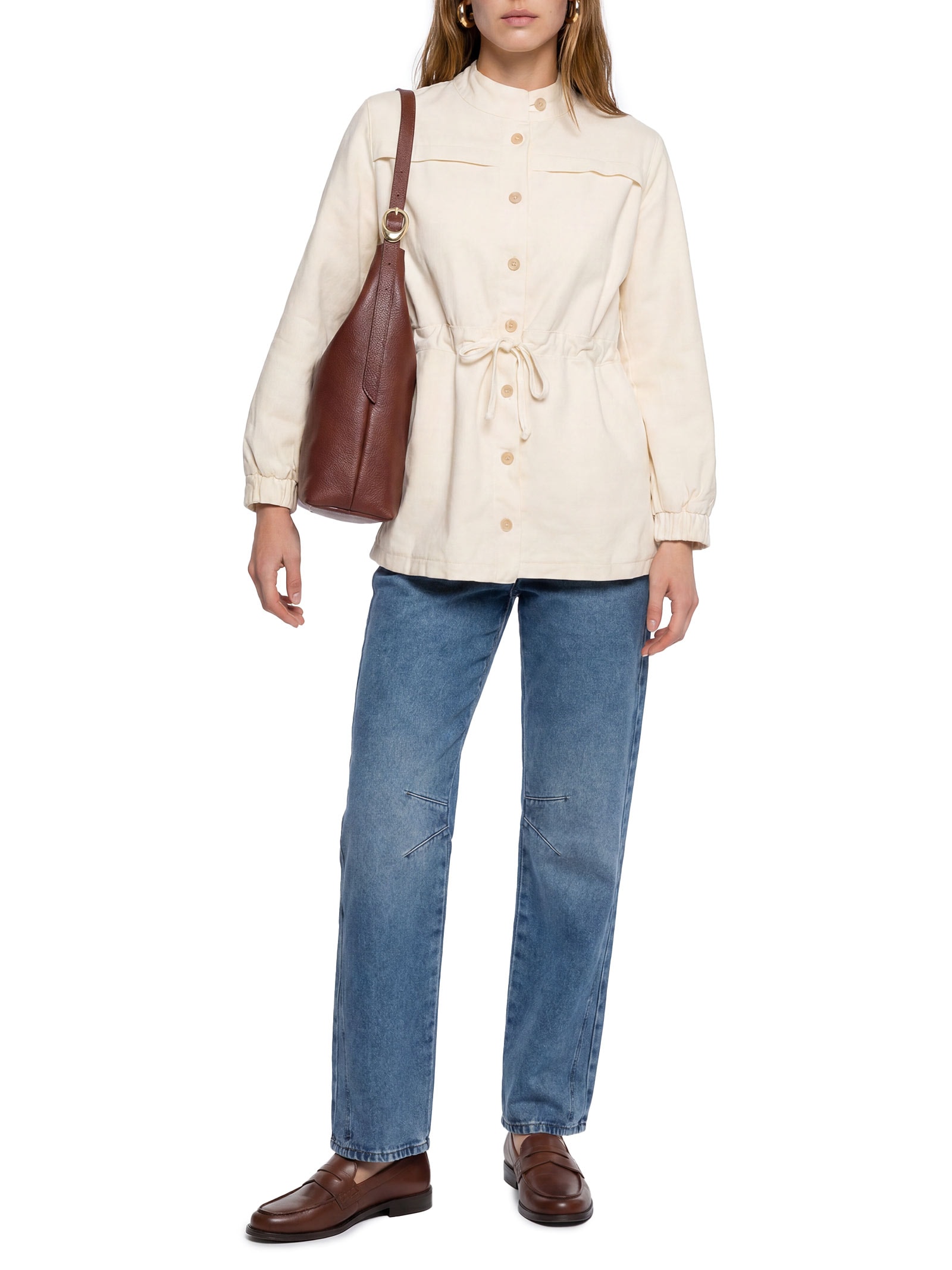 Parka Feminina Sarja Lisa Sherpa Branco Cacay