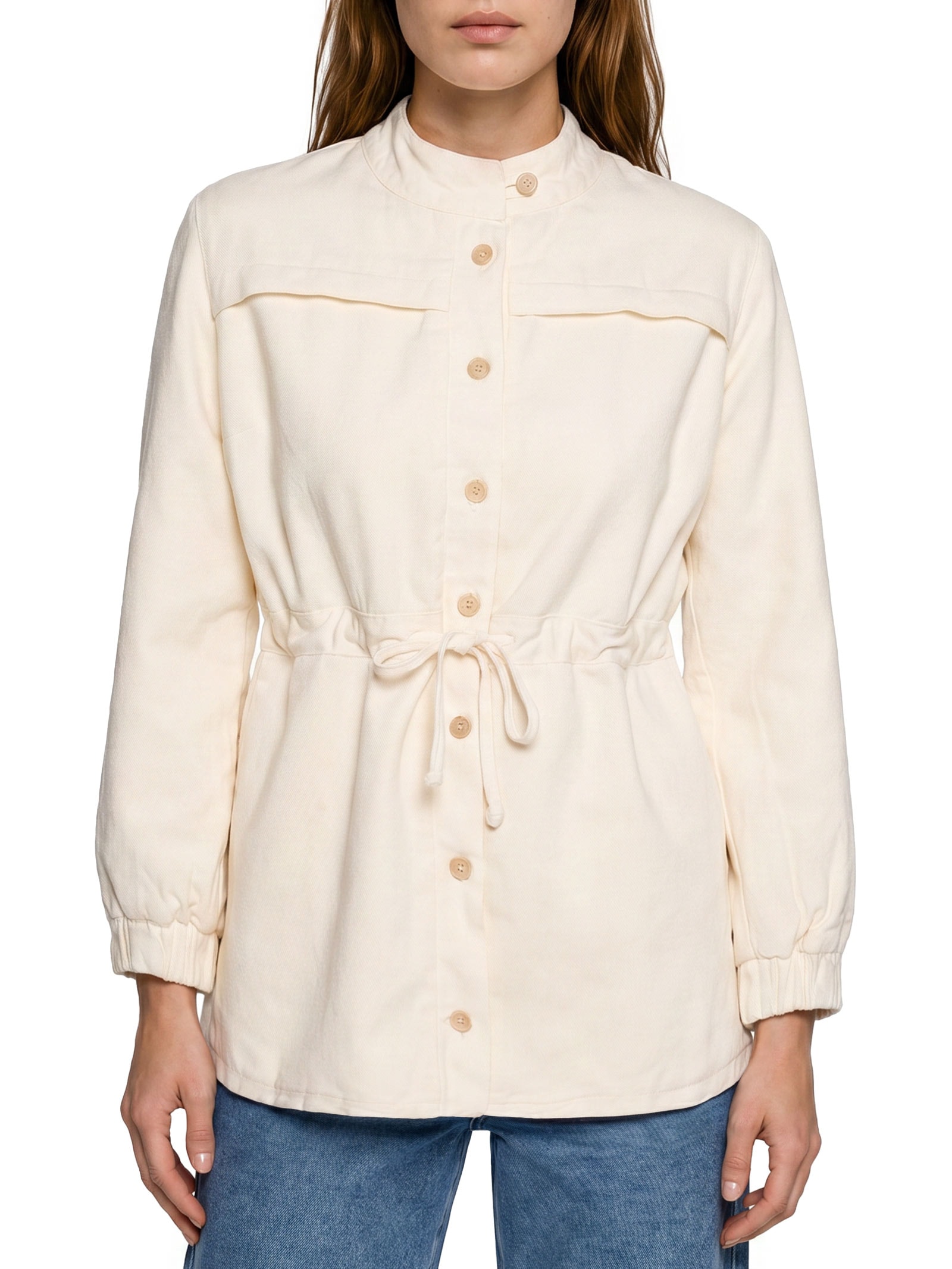 Parka Feminina Sarja Lisa Sherpa Branco Cacay