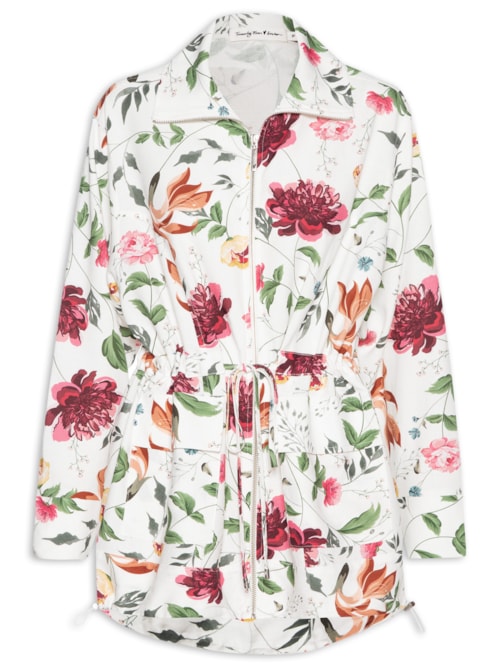 Parka Feminina Stephanie Poesia – Branco