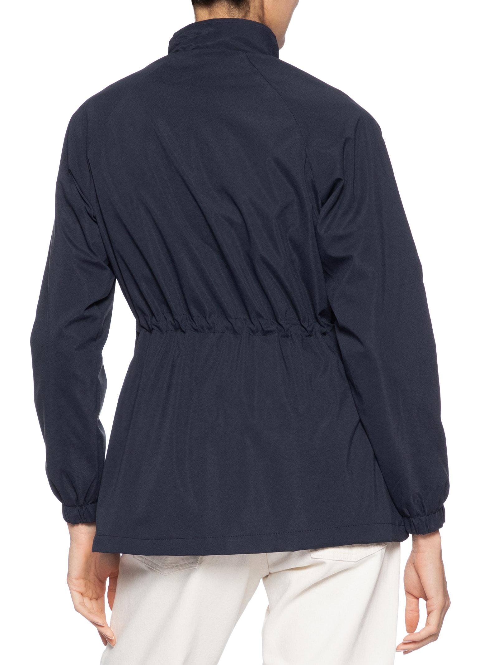 Parka Feminina Utilitária Ajustável Azul Basiq