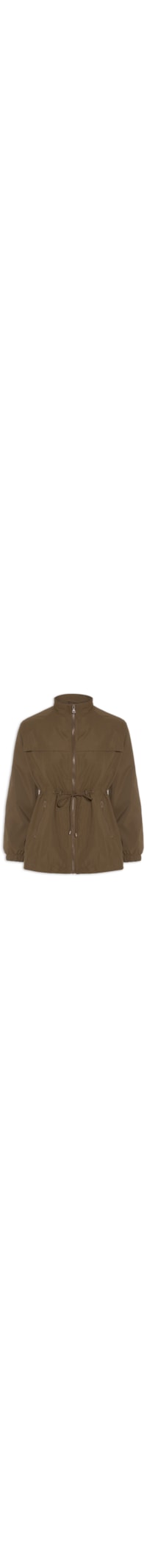 Parka Feminina Utilitária Ajustável - Marrom