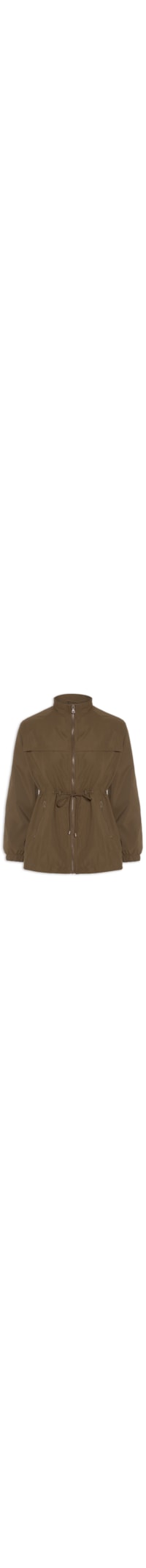 Parka Feminina Utilitária Ajustável - Marrom