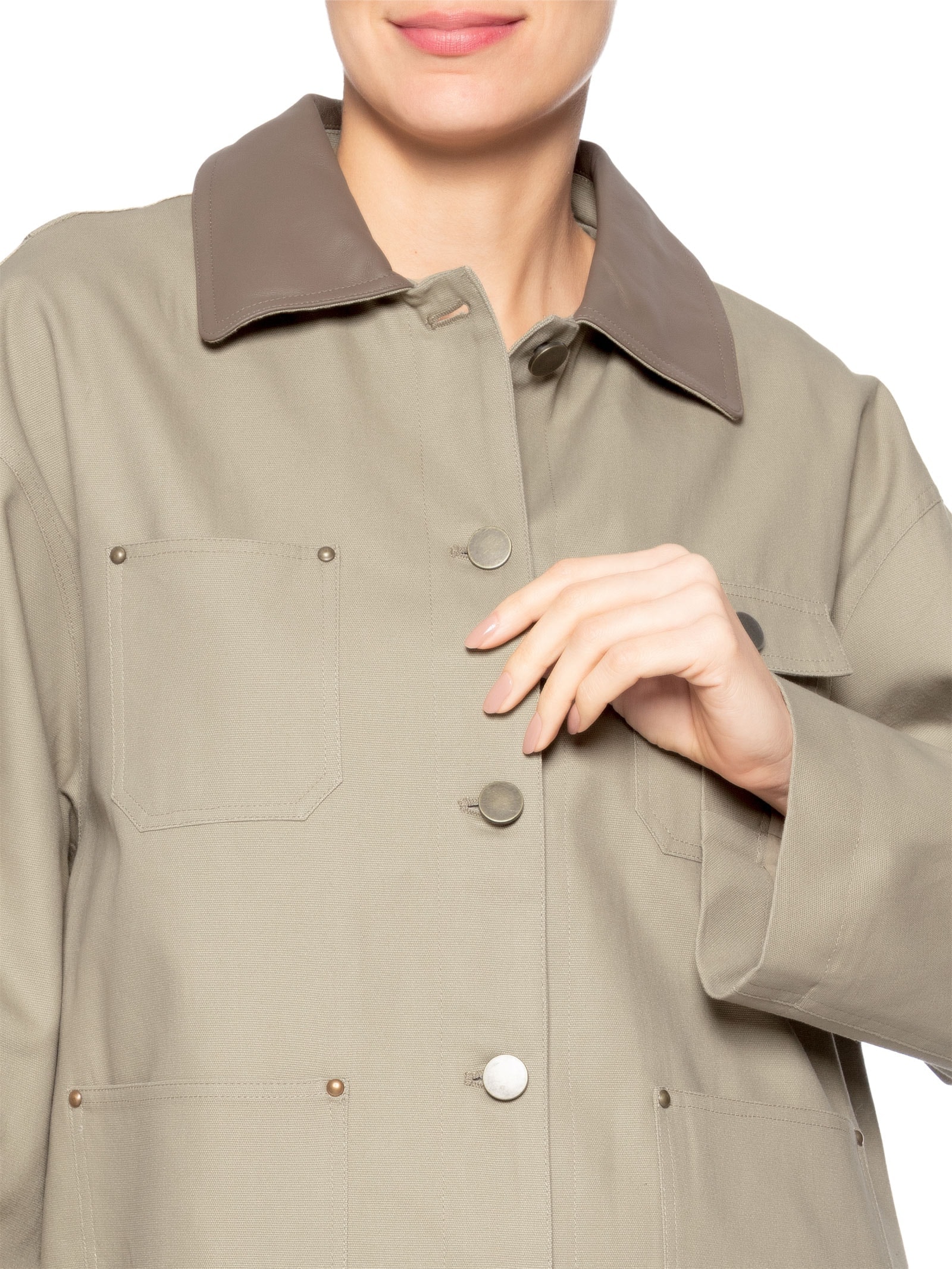 Parka Feminina Utilitária Verde Maria Filó