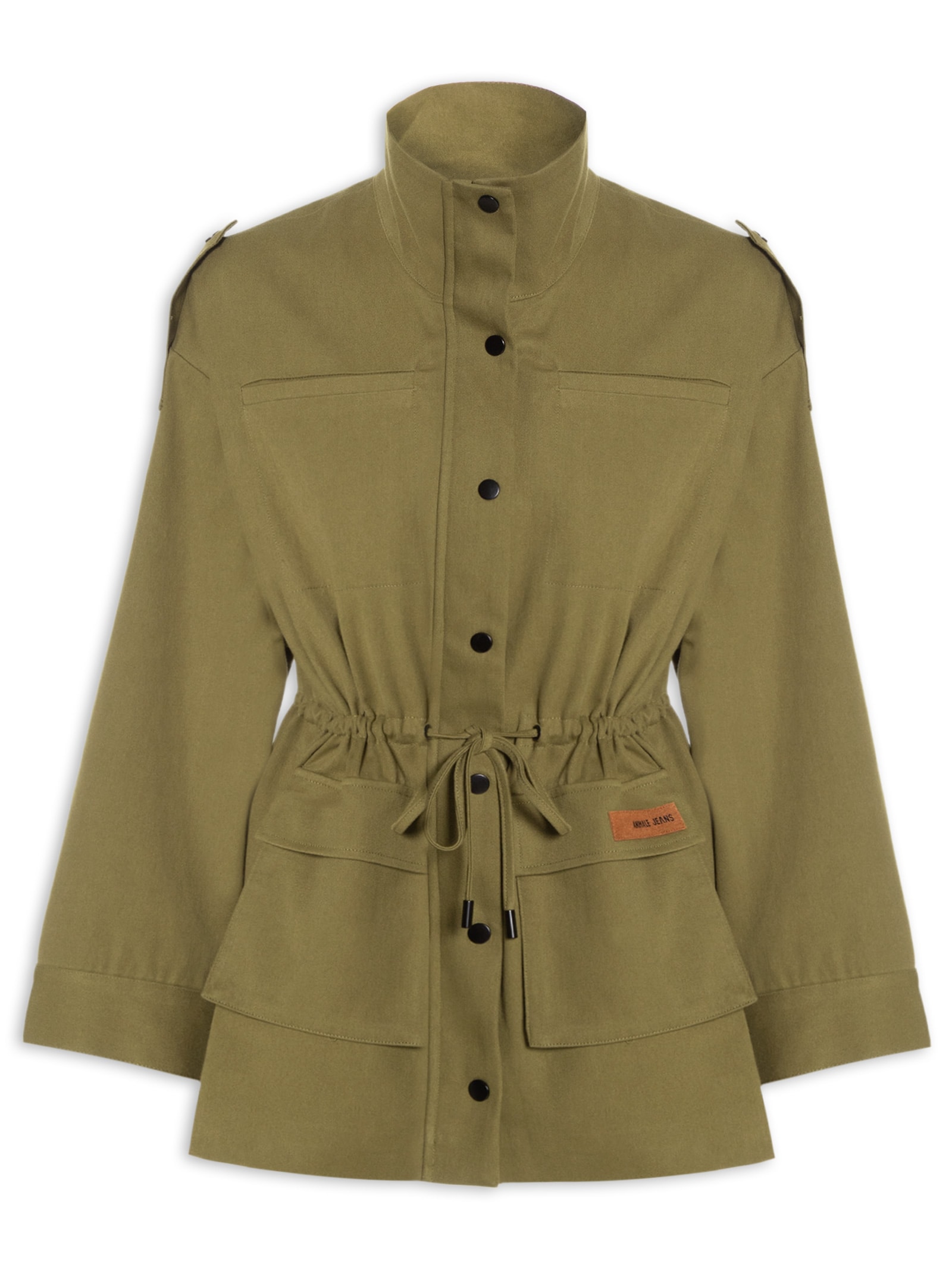 Parka Feminina Verde Animale Jeans