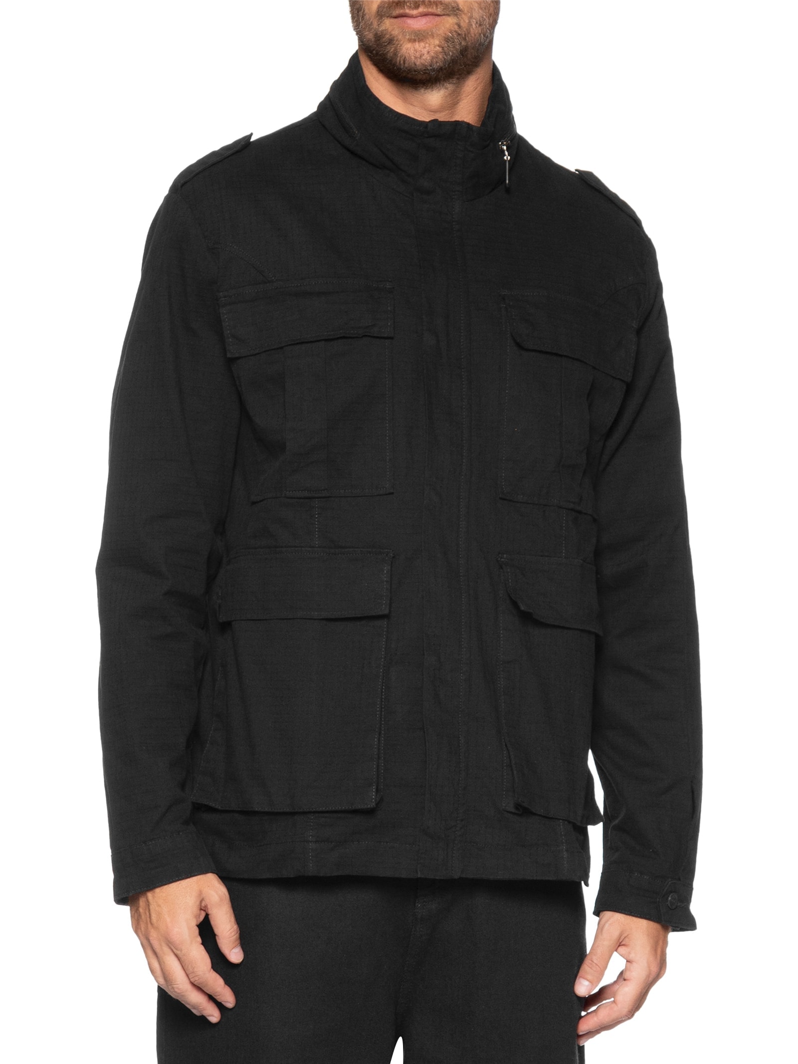 Parka Masculina Ripstop Cotton Preto Osklen