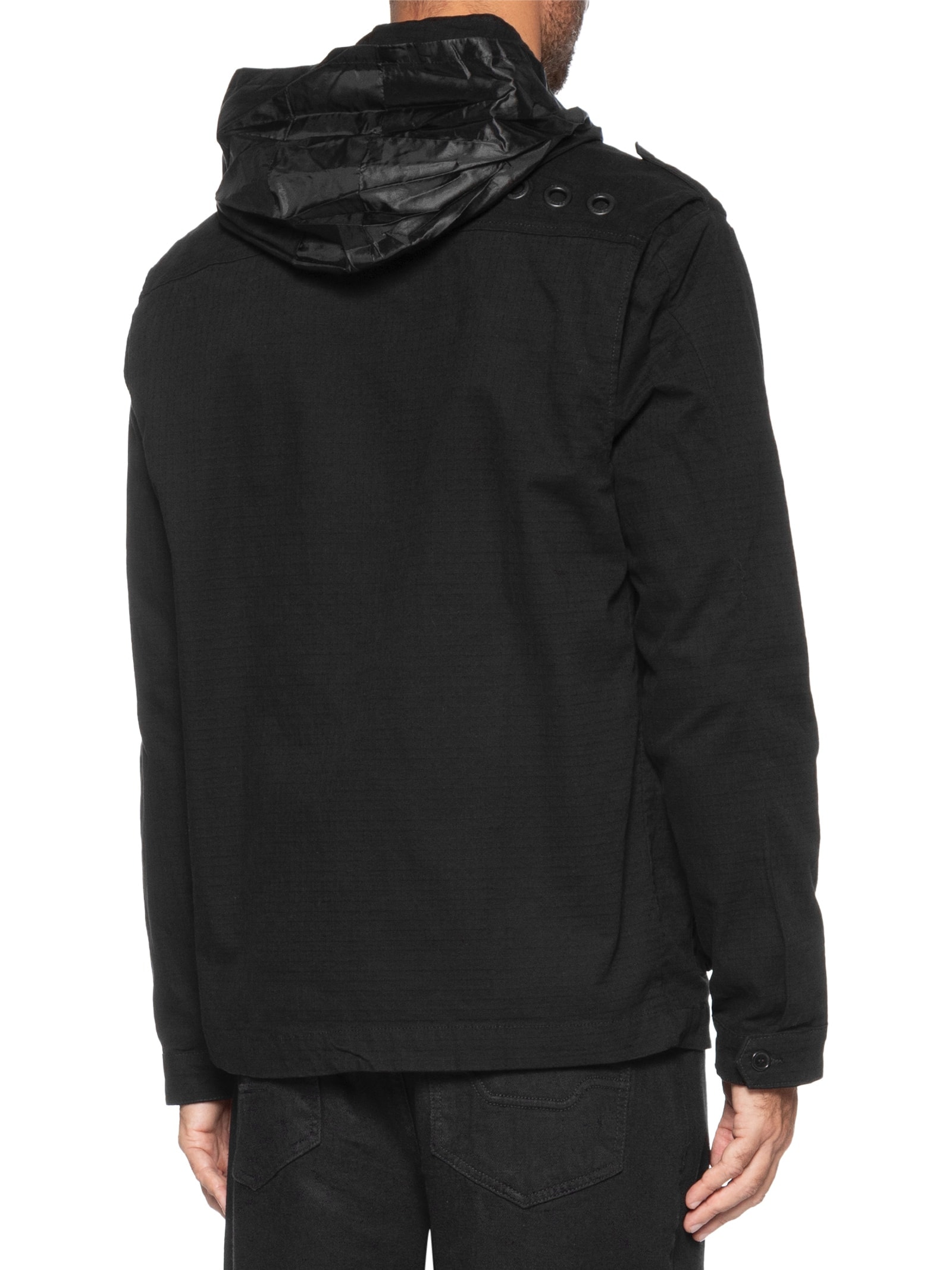 Parka Masculina Ripstop Cotton Preto Osklen