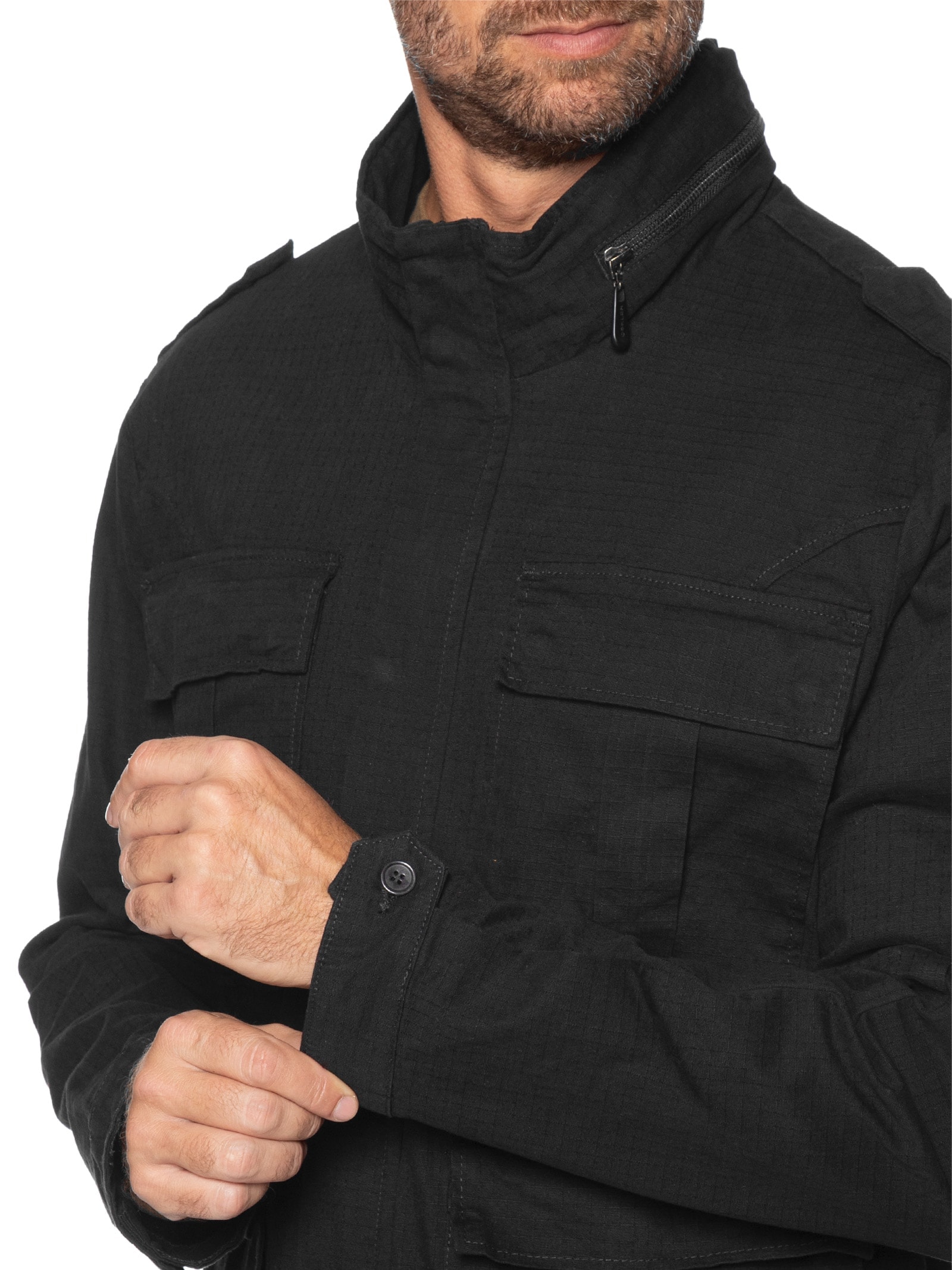 Parka Masculina Ripstop Cotton Preto Osklen