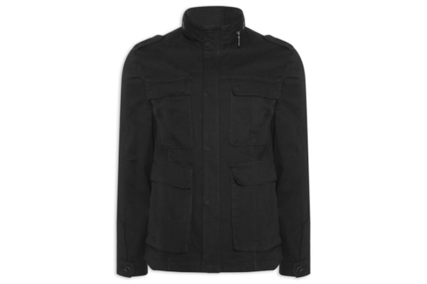 Parka Masculina Ripstop Cotton - Preto