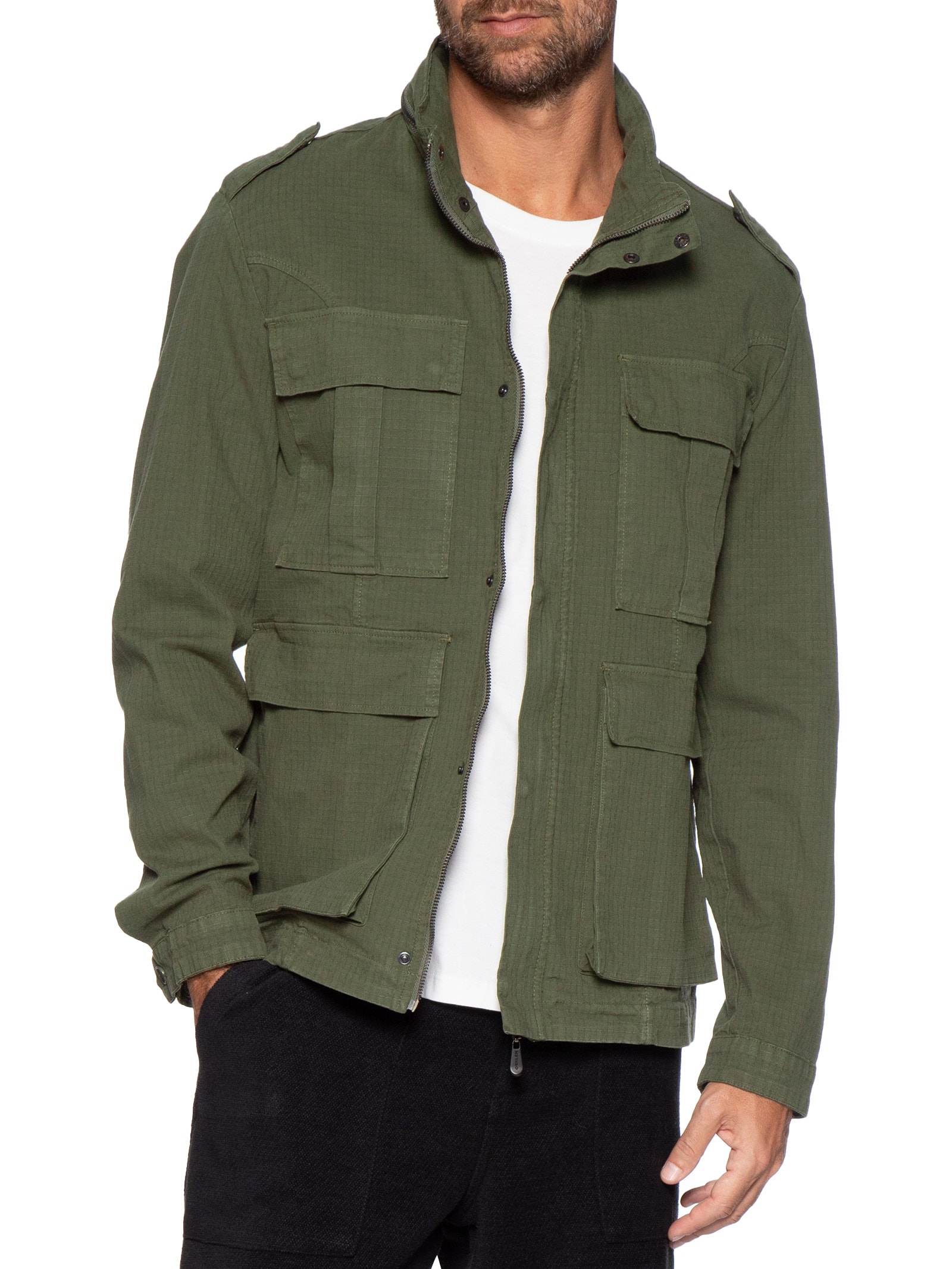 Parka Masculina Ripstop Cotton – Verde Osklen