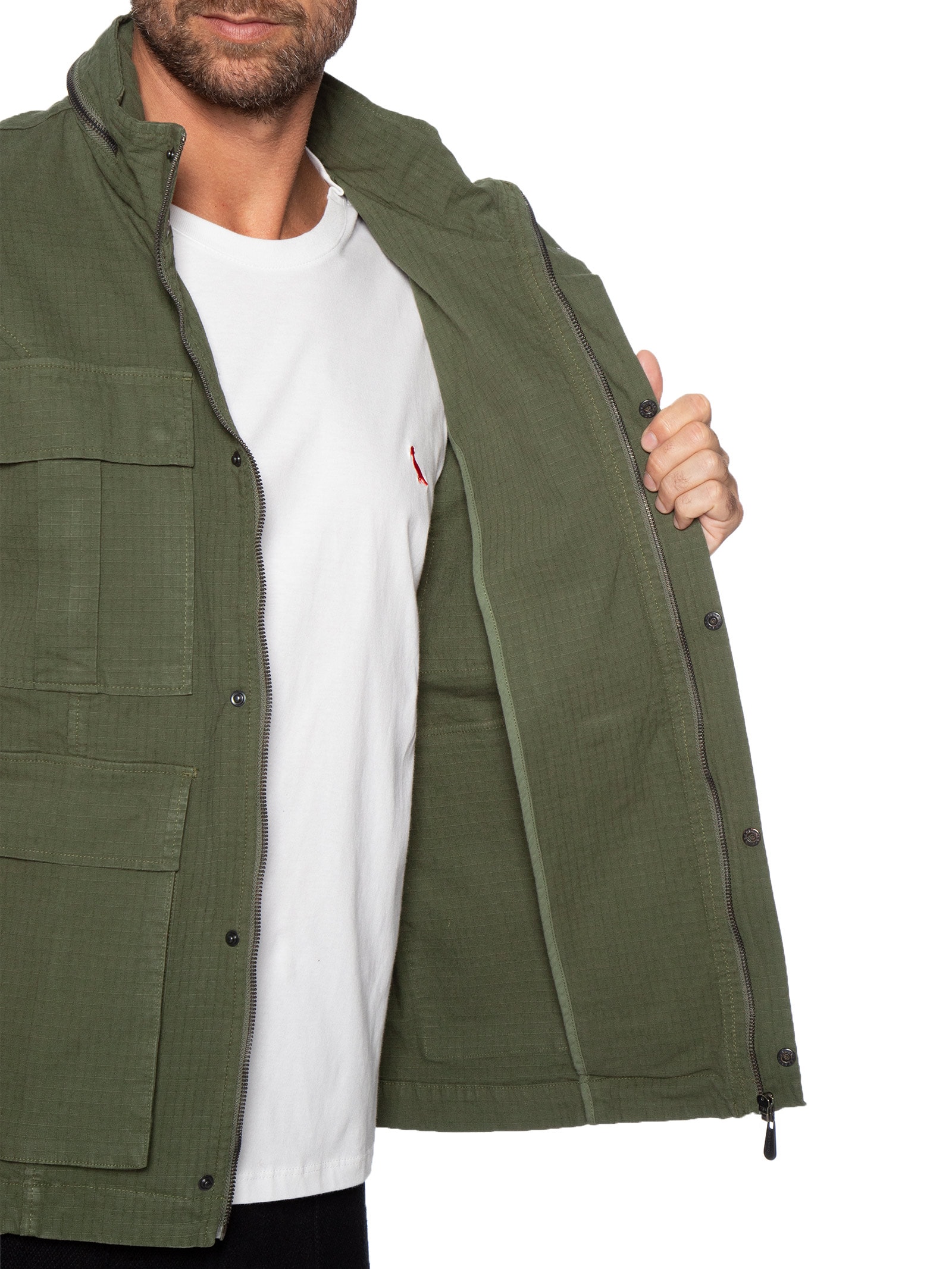 Parka Masculina Ripstop Cotton – Verde Osklen