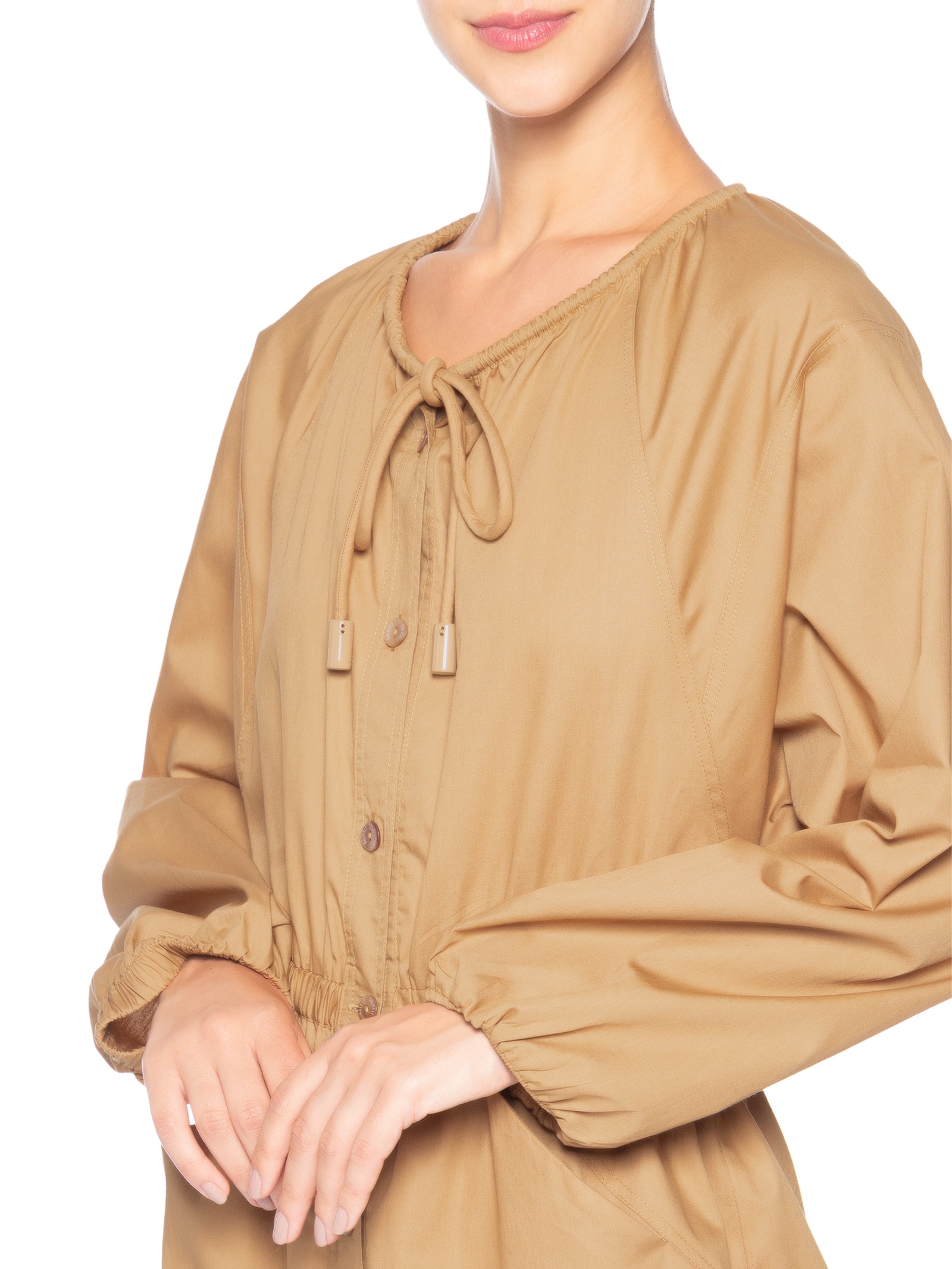 Parka Vestido Tan Bege Animale