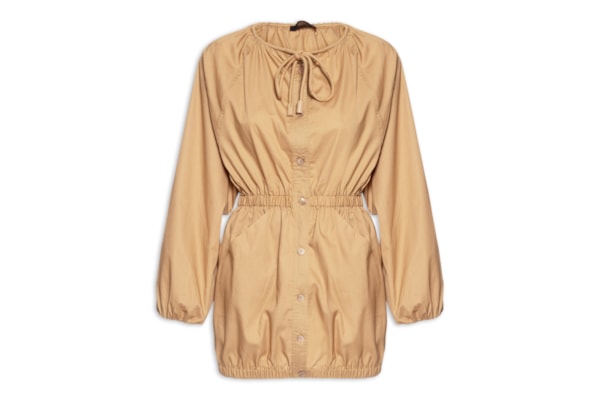 Parka Vestido Tan - Bege