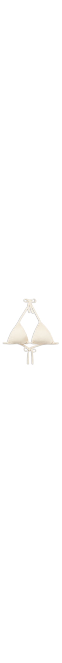 Parte De Cima Biquíni Cortininha Crinkle Waves - Branco