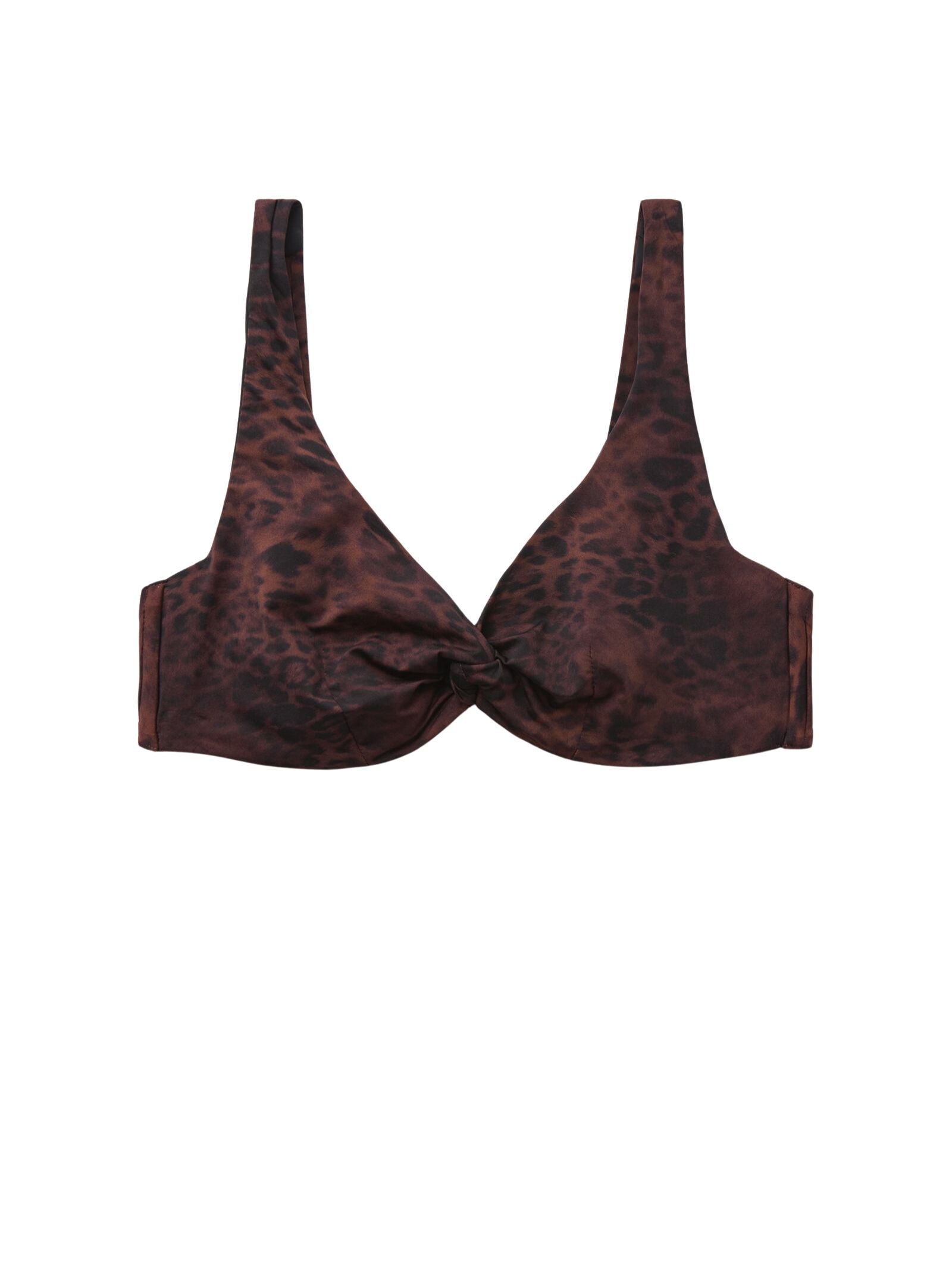 Parte De Cima De Biquíni Balconette Dark Animalier Marrom Calzedonia