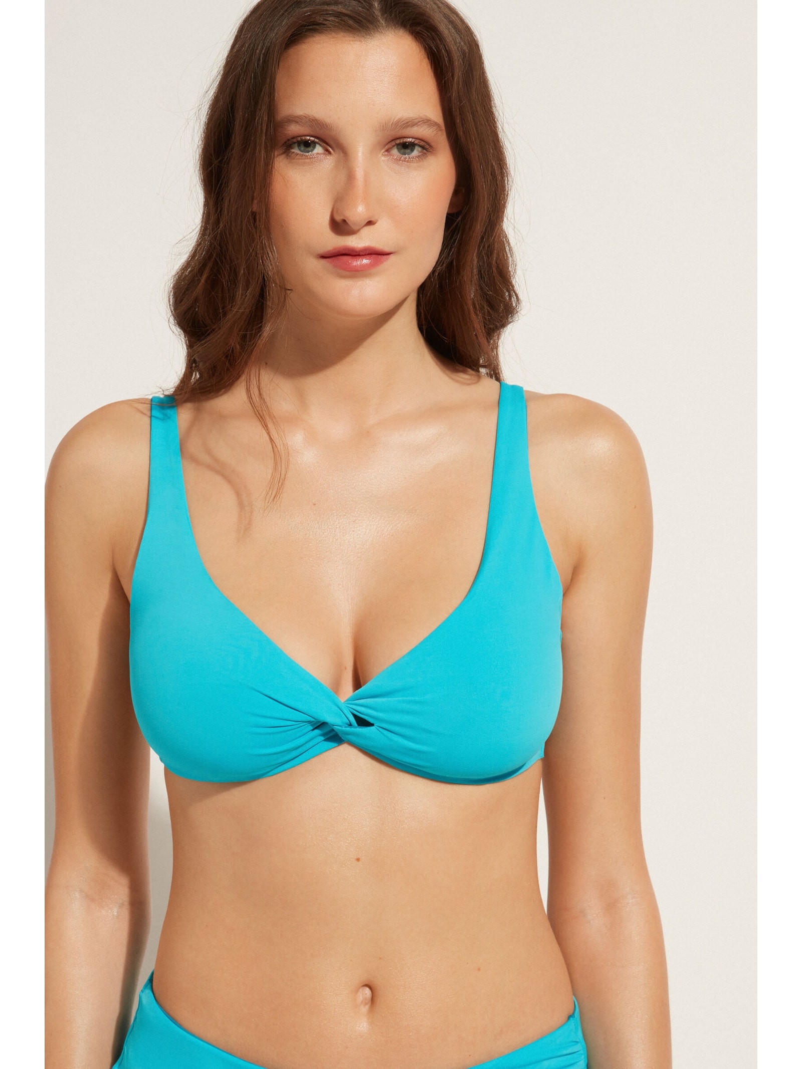 Parte De Cima De Biquíni Balconette Indonésia Azul Calzedonia