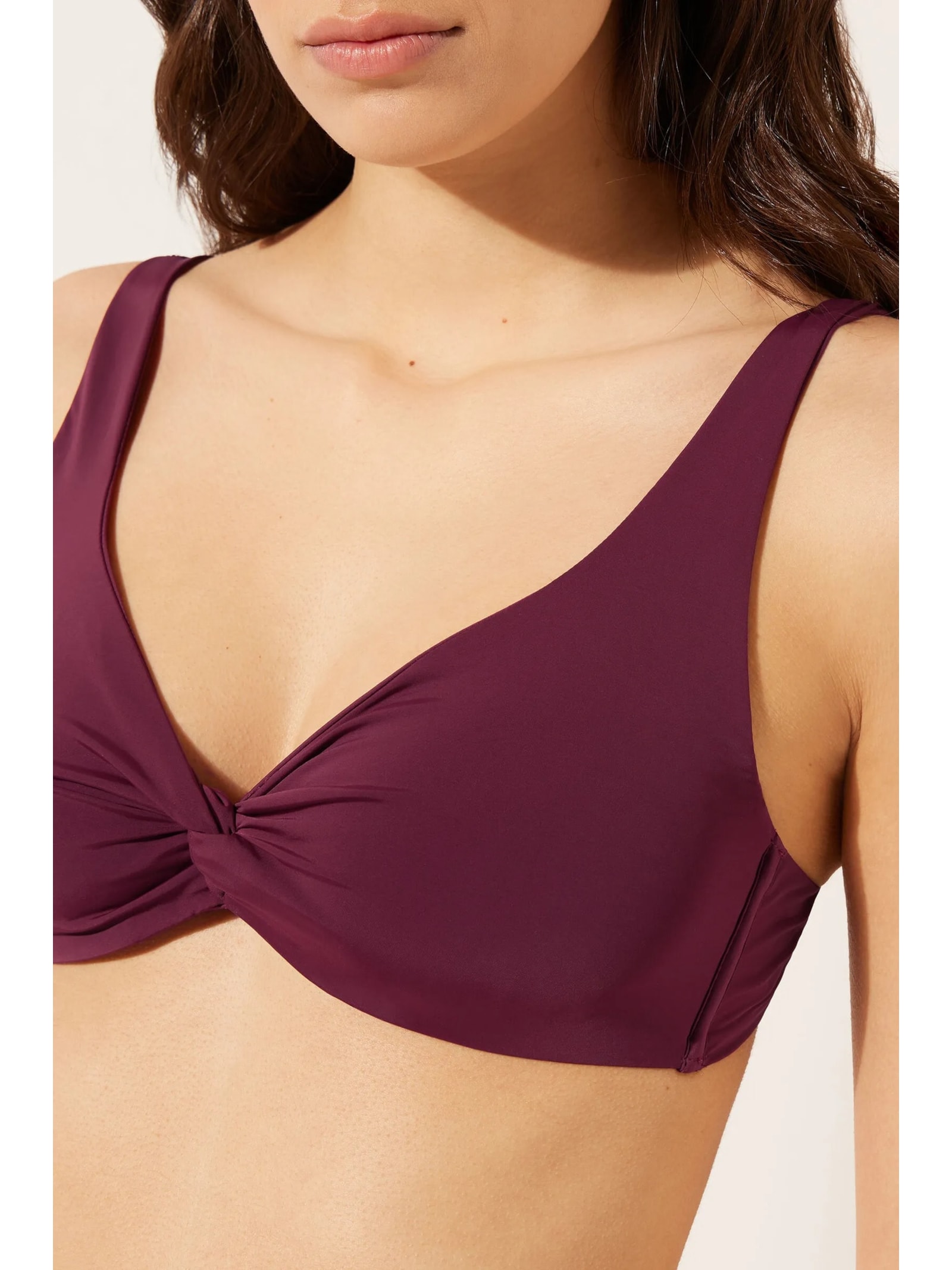 Parte De Cima De Biquíni Balconette Indonésia Bordô Calzedonia