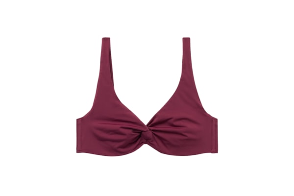 Parte De Cima De Biquíni Balconette Indonésia - Bordô