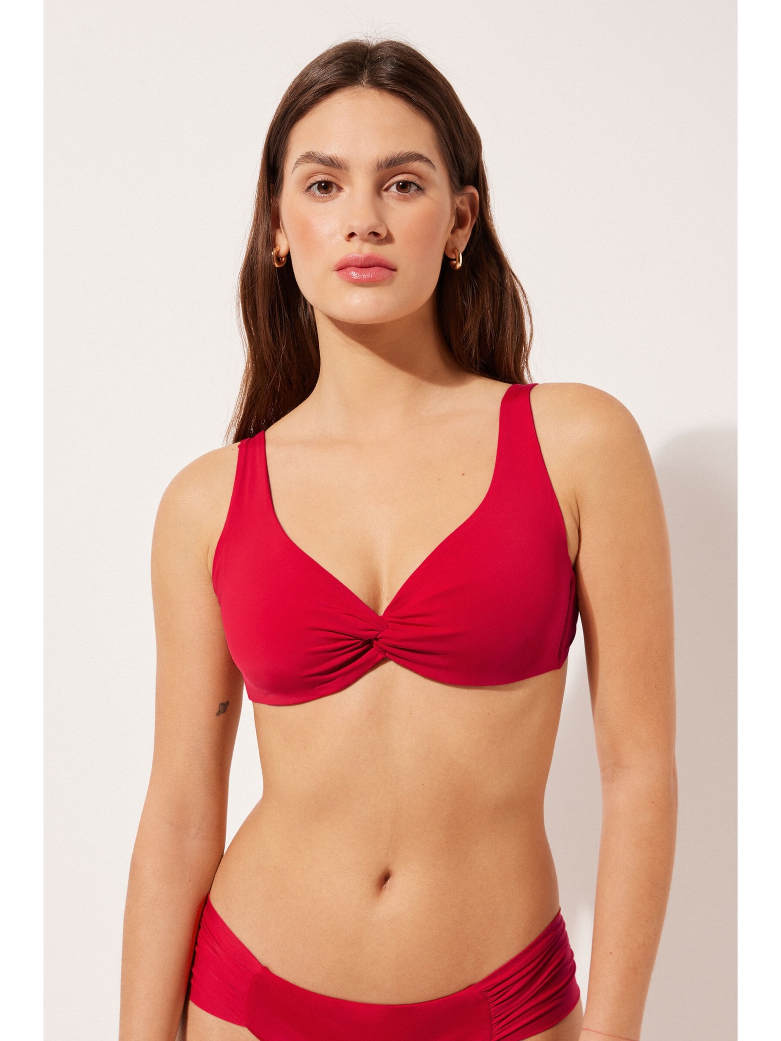Parte De Cima De Biquíni Balconette Indonésia Vermelho Calzedonia