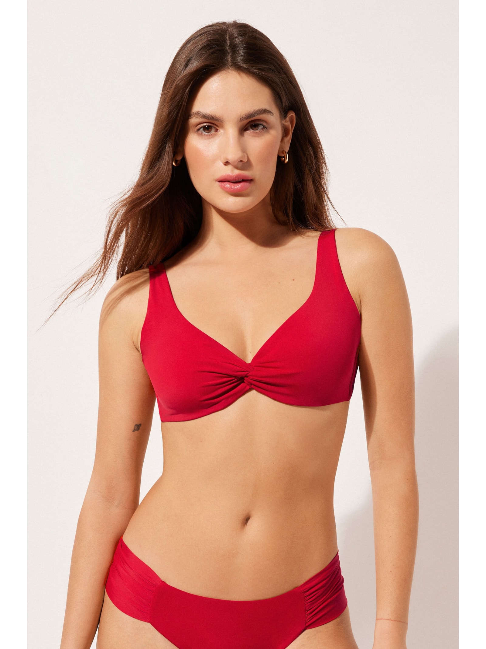 Parte De Cima De Biquíni Balconette Indonésia Vermelho Calzedonia