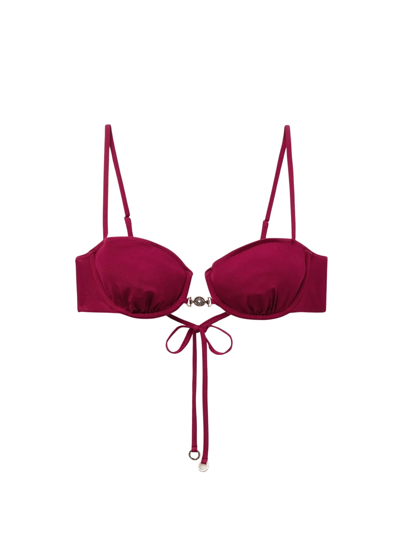 Parte De Cima De Biquíni Balconette Minimal Fit Bordô Calzedonia