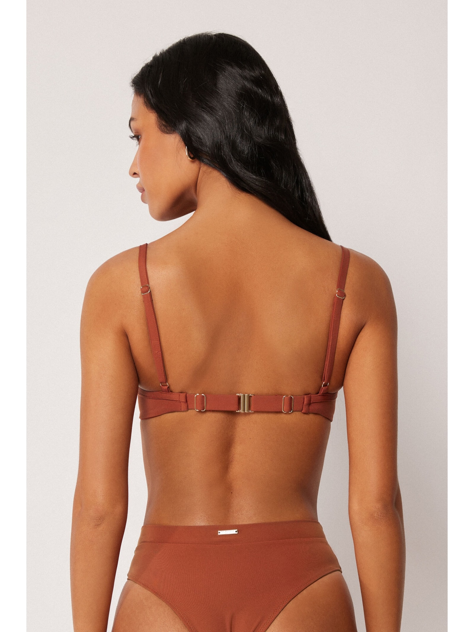 Parte De Cima De Biquíni Balconette Premium Fit Marrom Calzedonia