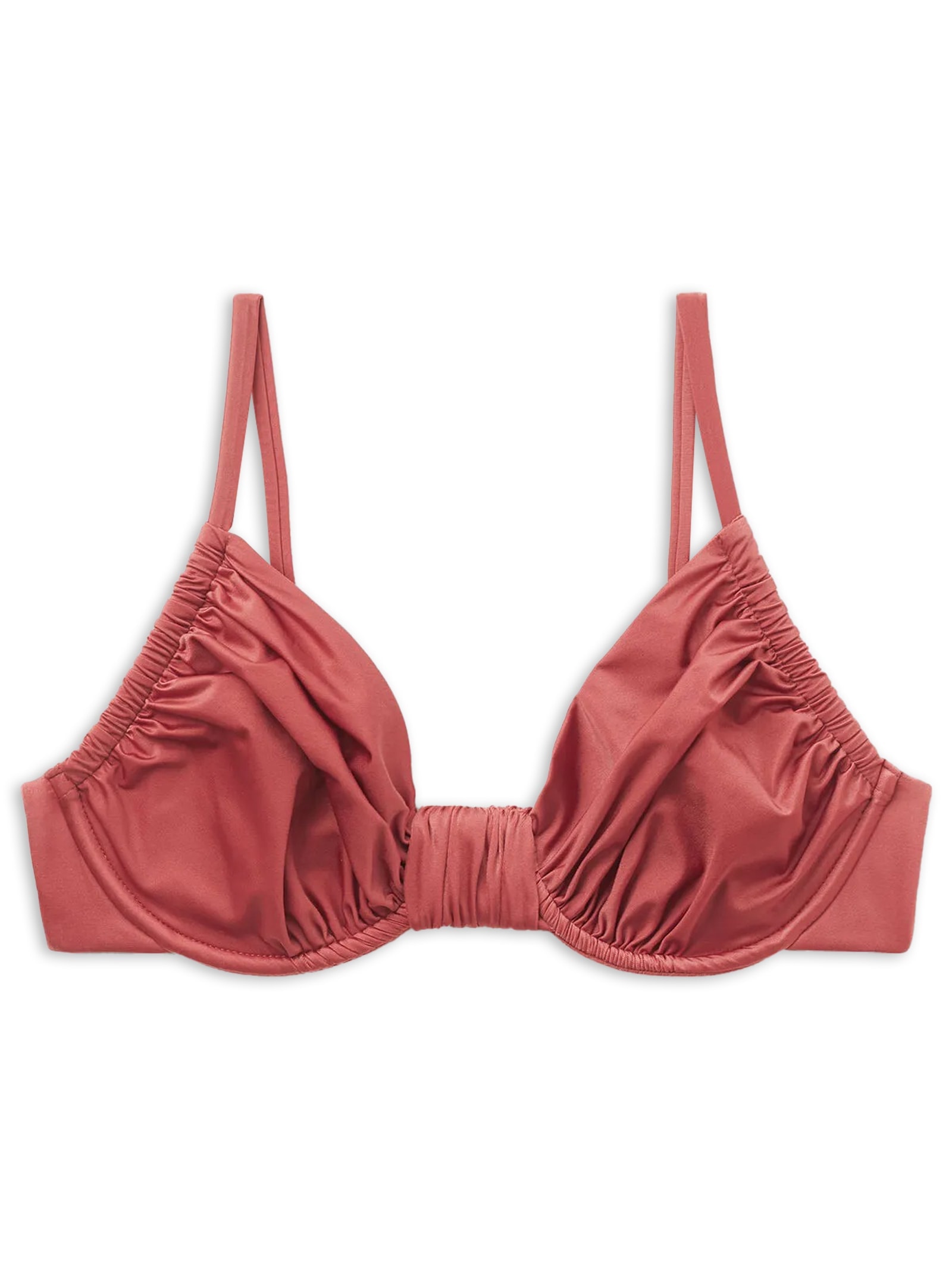 Parte De Cima De Biquíni Balconette Shiny Satin Laranja Calzedonia