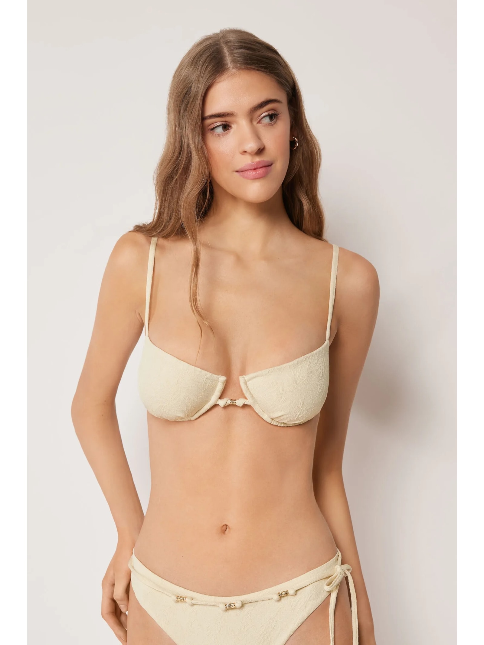 Parte  De Cima De Biquíni Balconette Wild Jungle Off-White Calzedonia