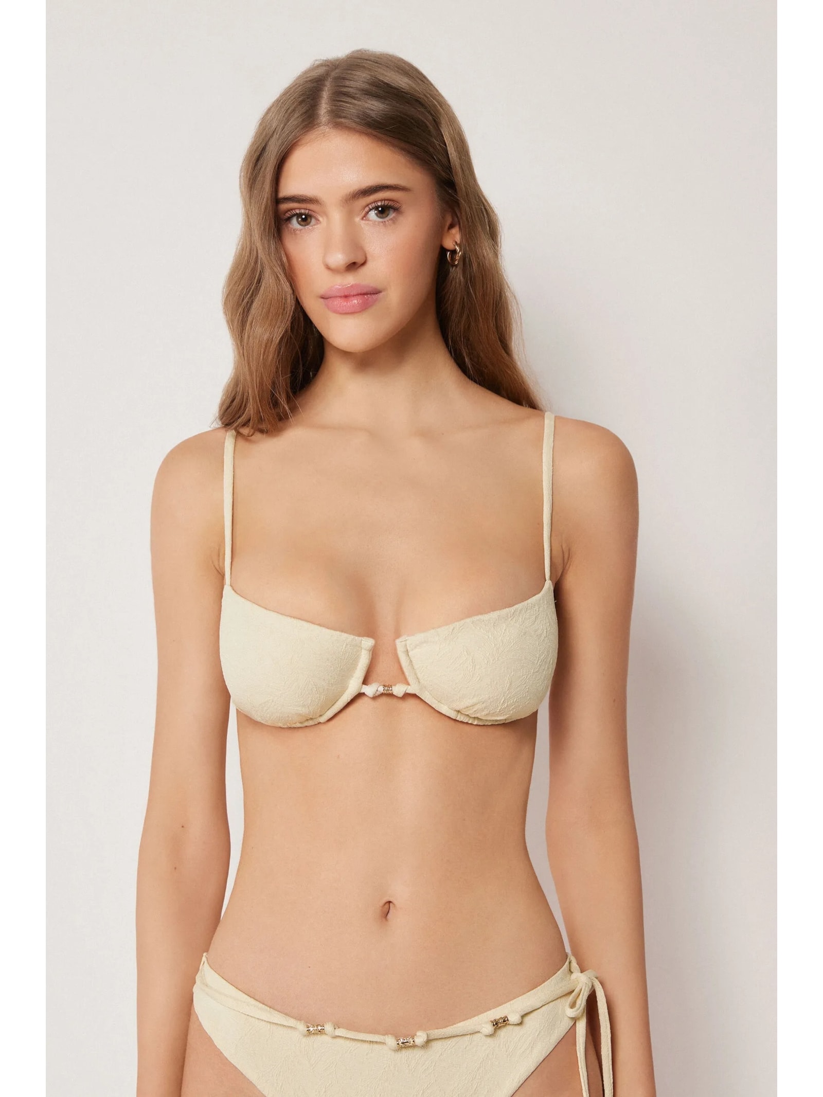 Parte  De Cima De Biquíni Balconette Wild Jungle Off-White Calzedonia