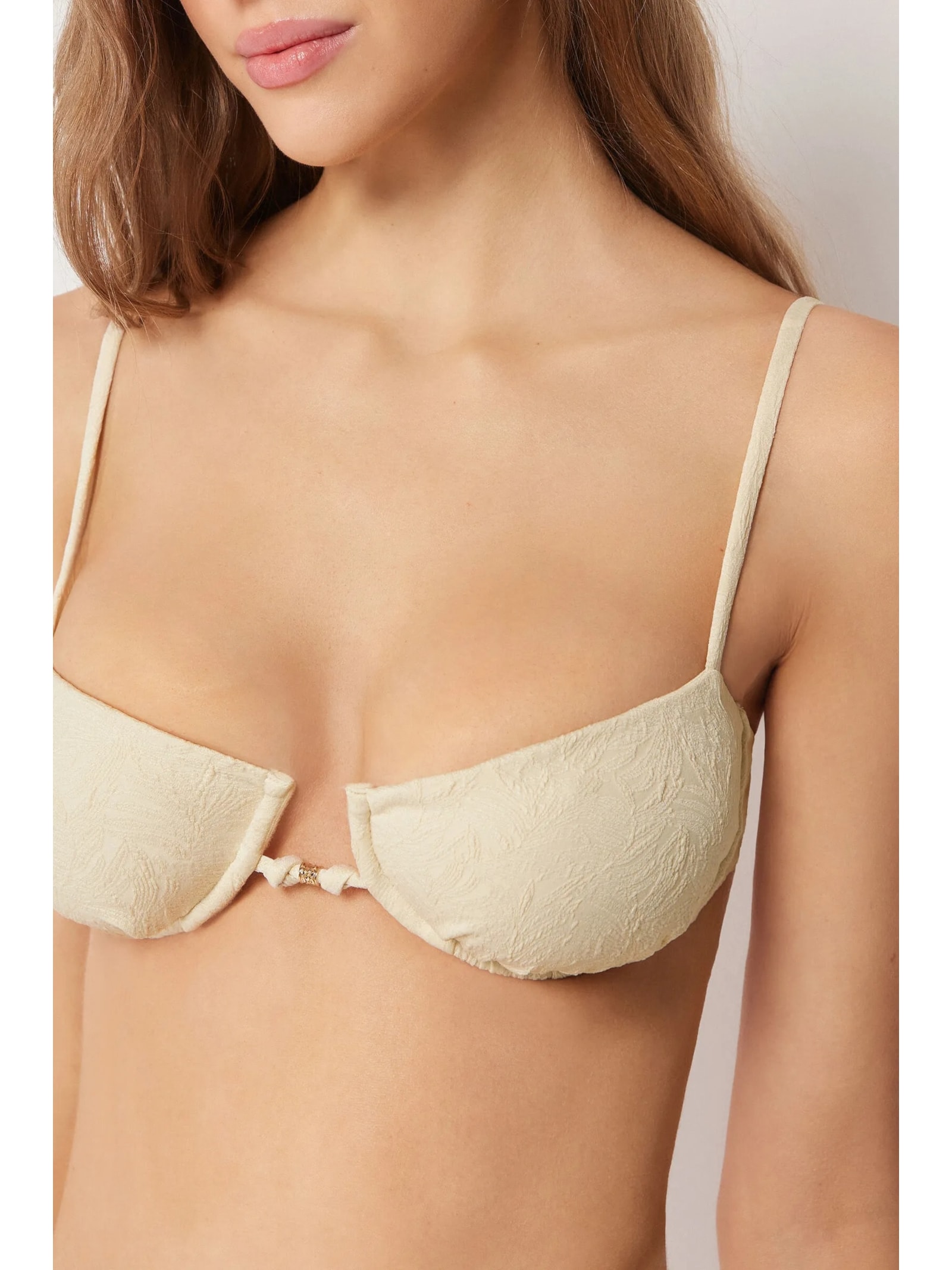 Parte  De Cima De Biquíni Balconette Wild Jungle Off-White Calzedonia