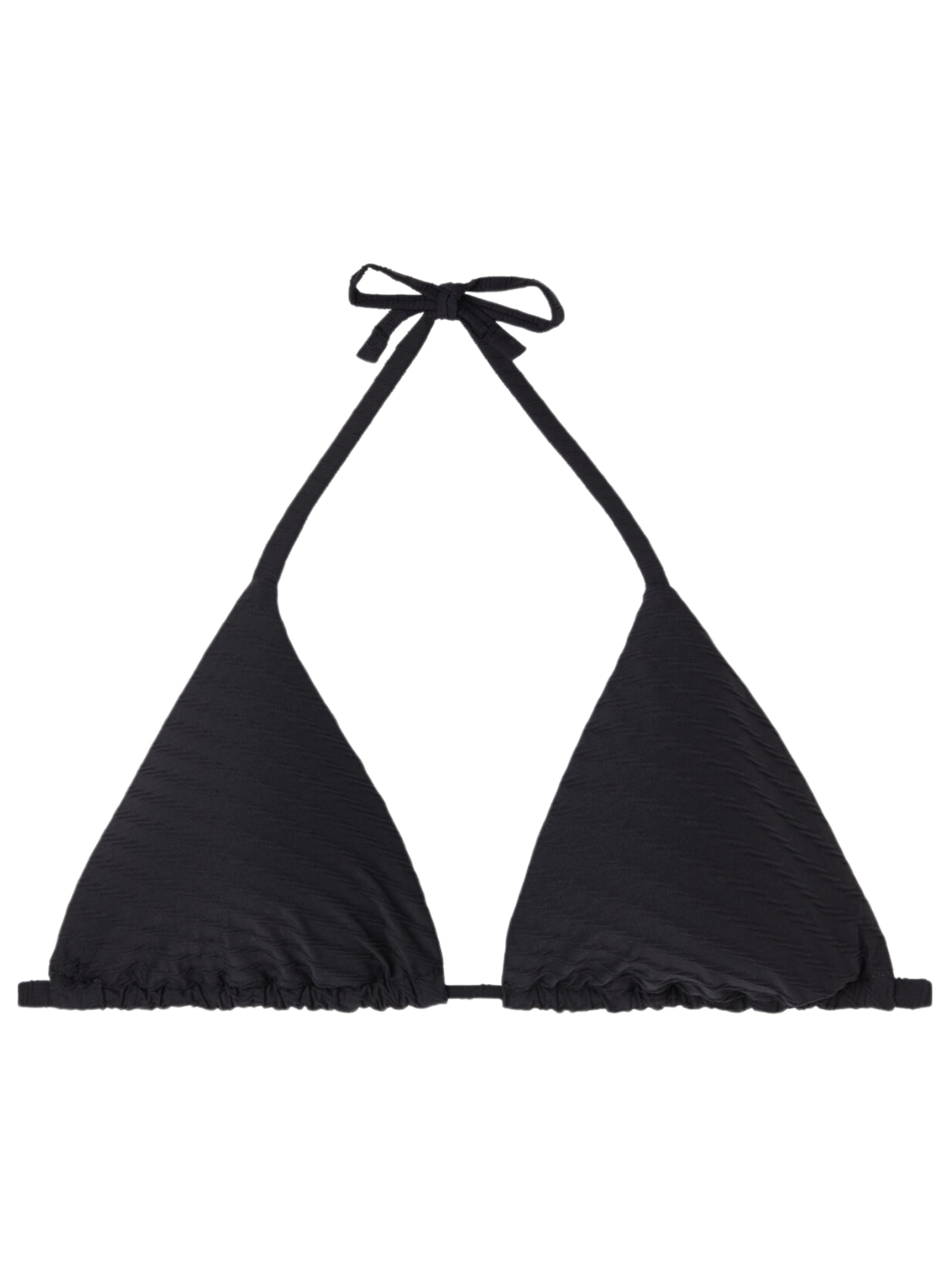 Parte De Cima De Biquíni Cortininha 3d Black Waves - Preto
